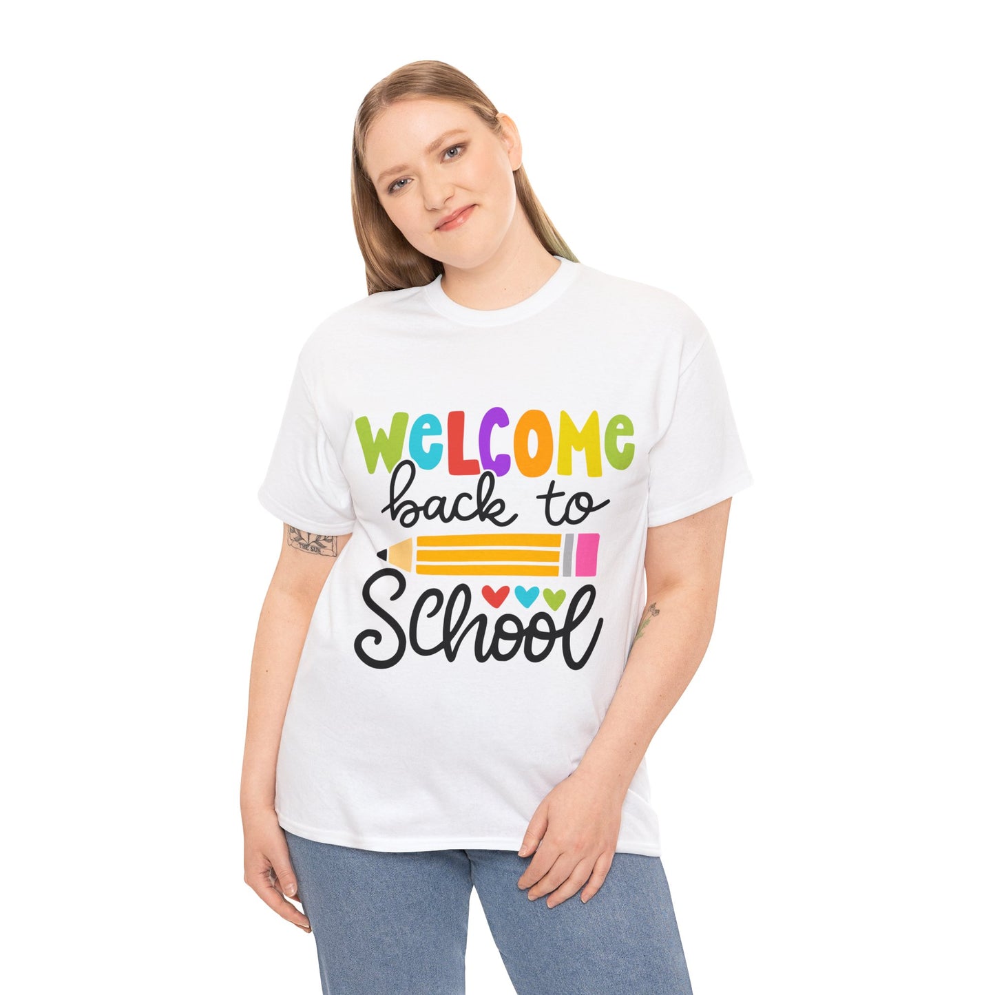 Welcome Back To School Unisex Heavy Cotton Tee