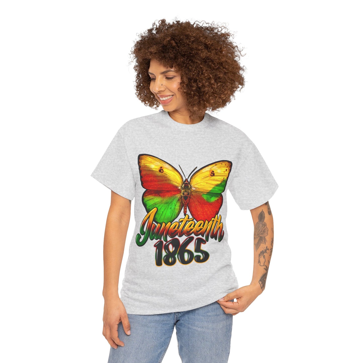 Juneteenth Butterfly Unisex Heavy Cotton Tee