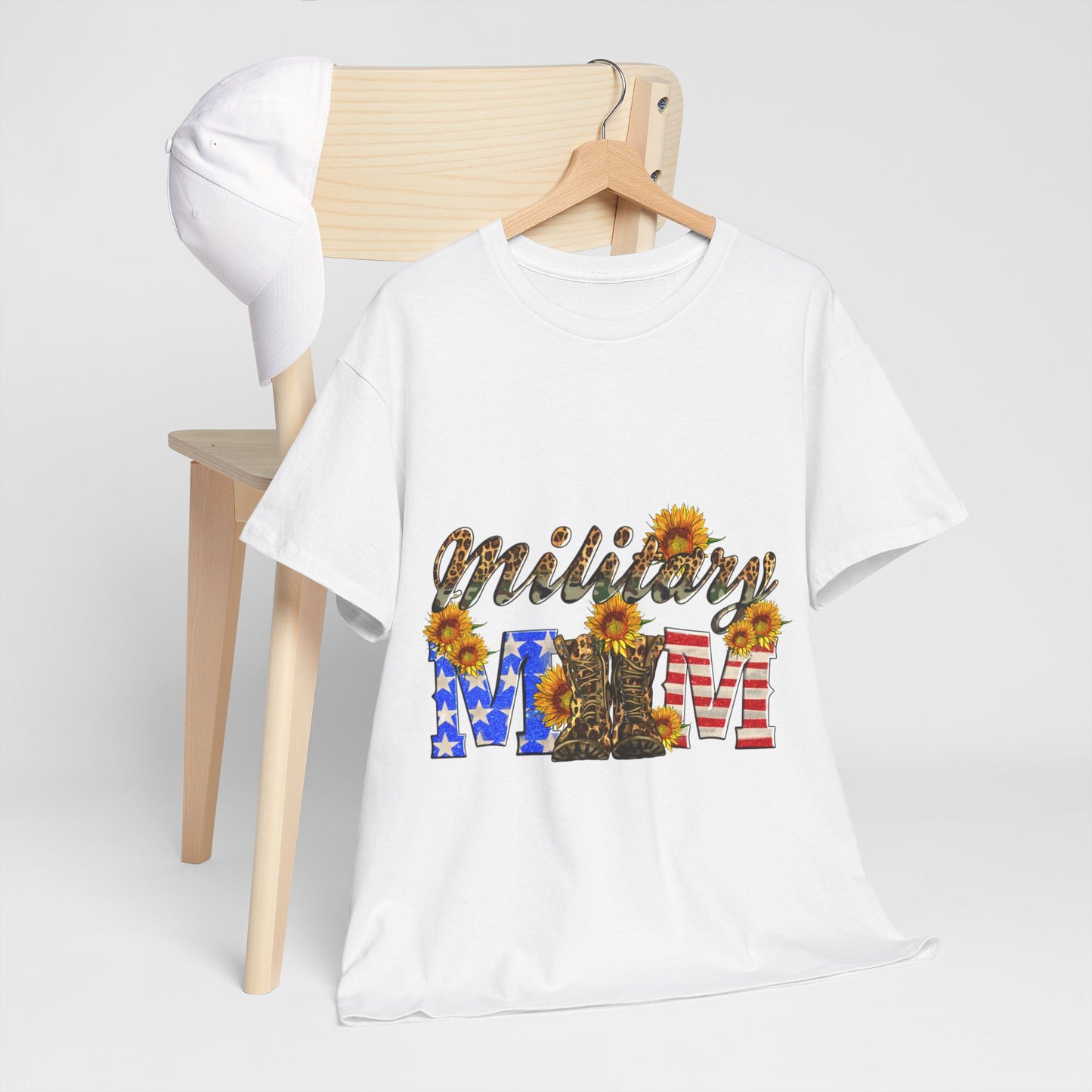 Military Mom Unisex Heavy Cotton Tee