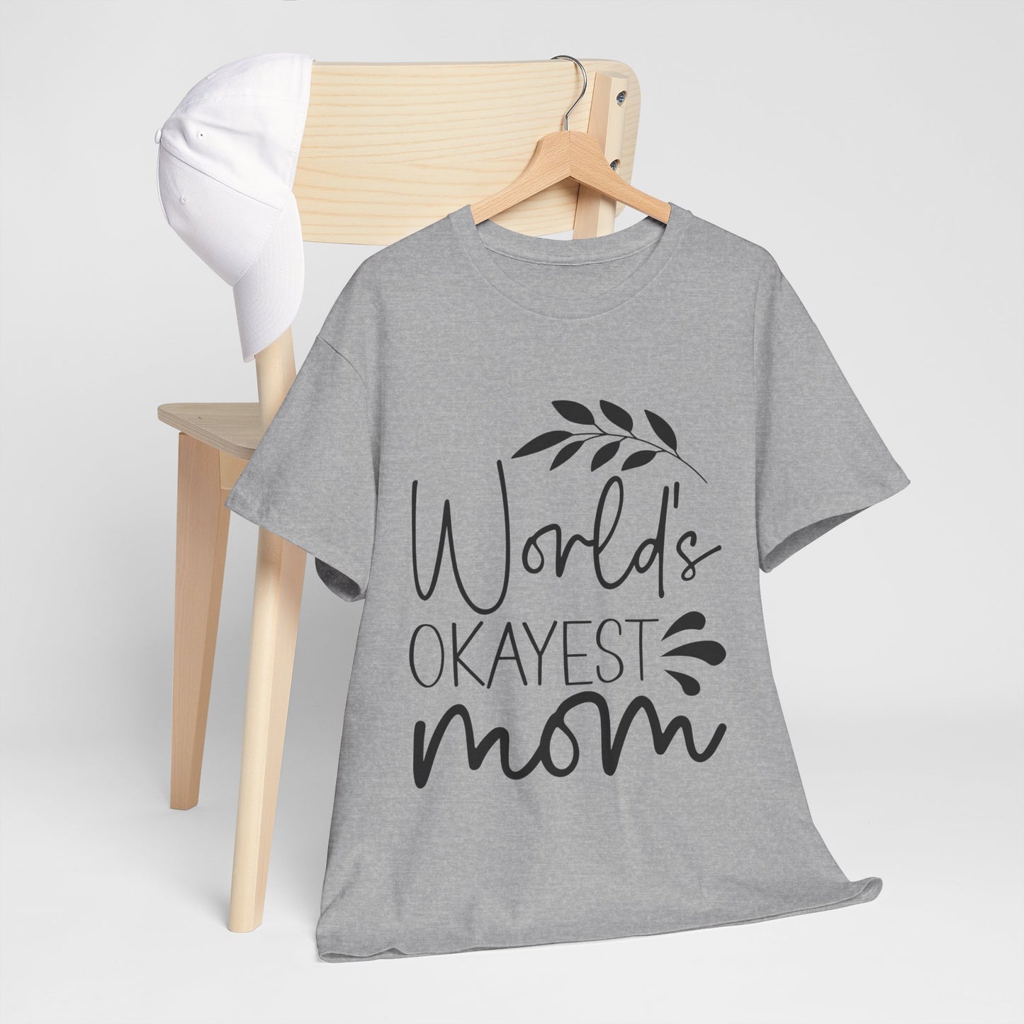 World's Okayest Mom Unisex Heavy Cotton Tee