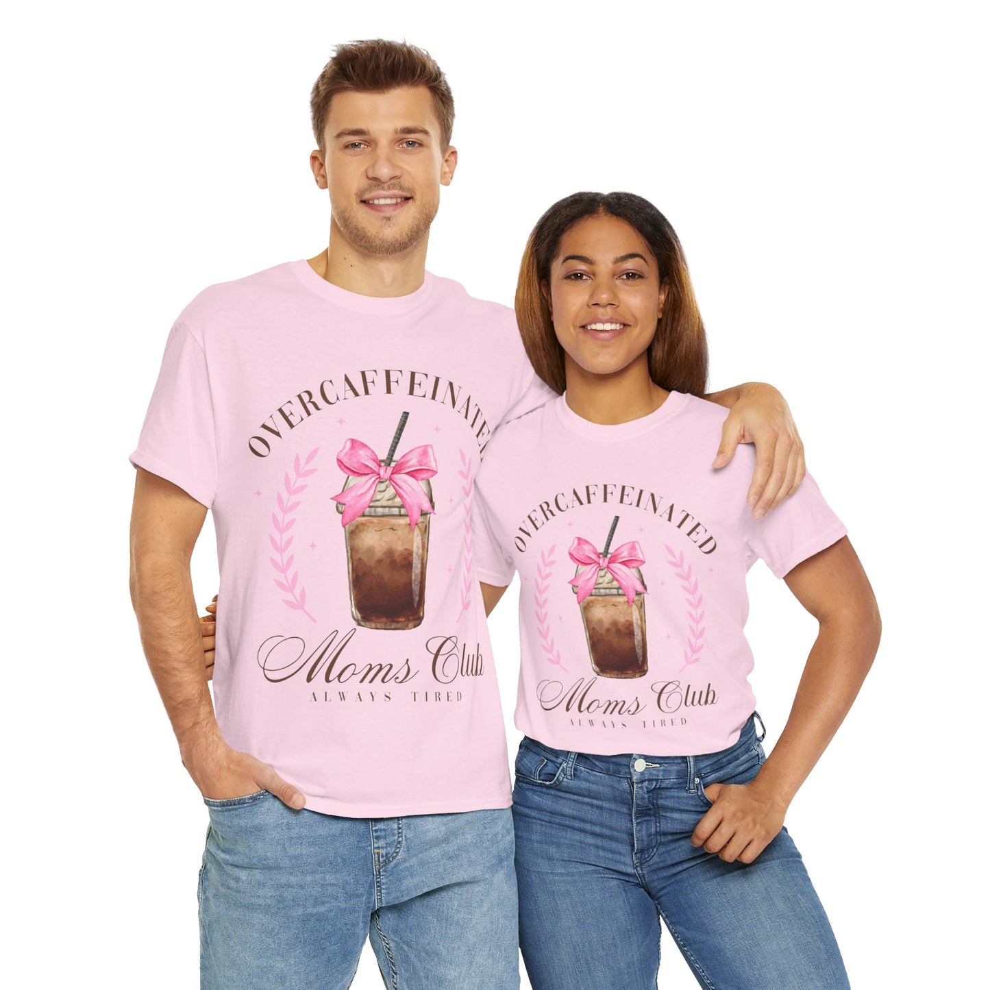 Over-caffeinated Mom Unisex Heavy Cotton Tee