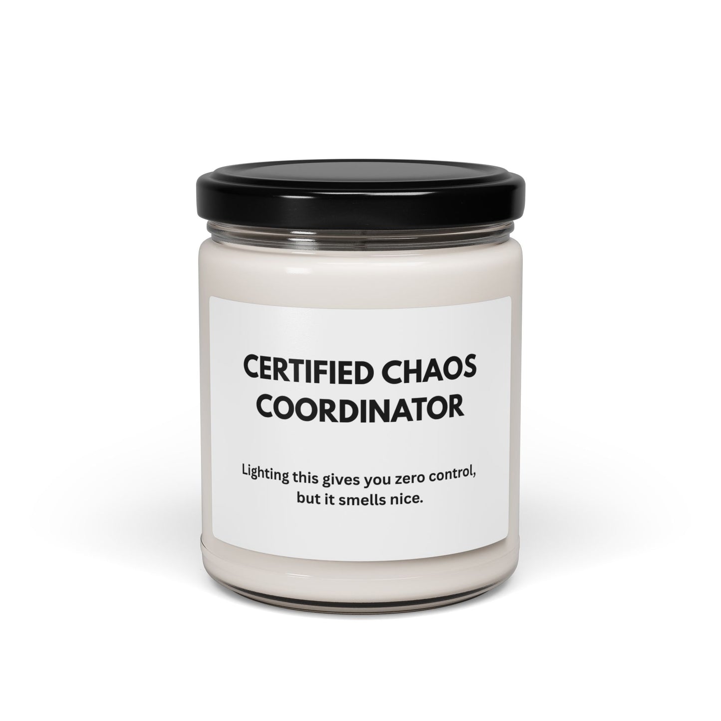 Certified Chaos Coordinator Scented Soy Candle - Relaxation Gift for Home & Office
