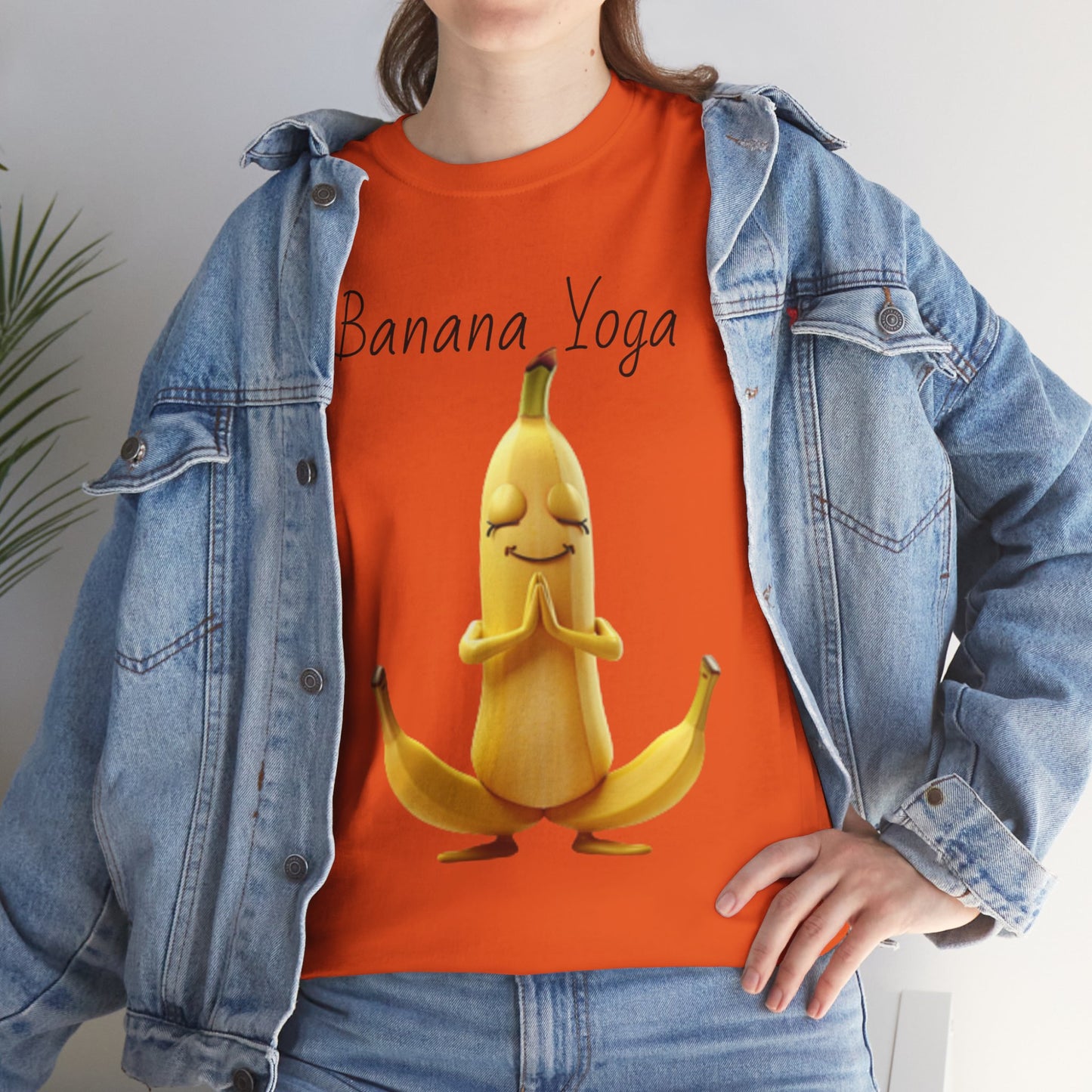 Banana Yoga Unisex Heavy Cotton Tee