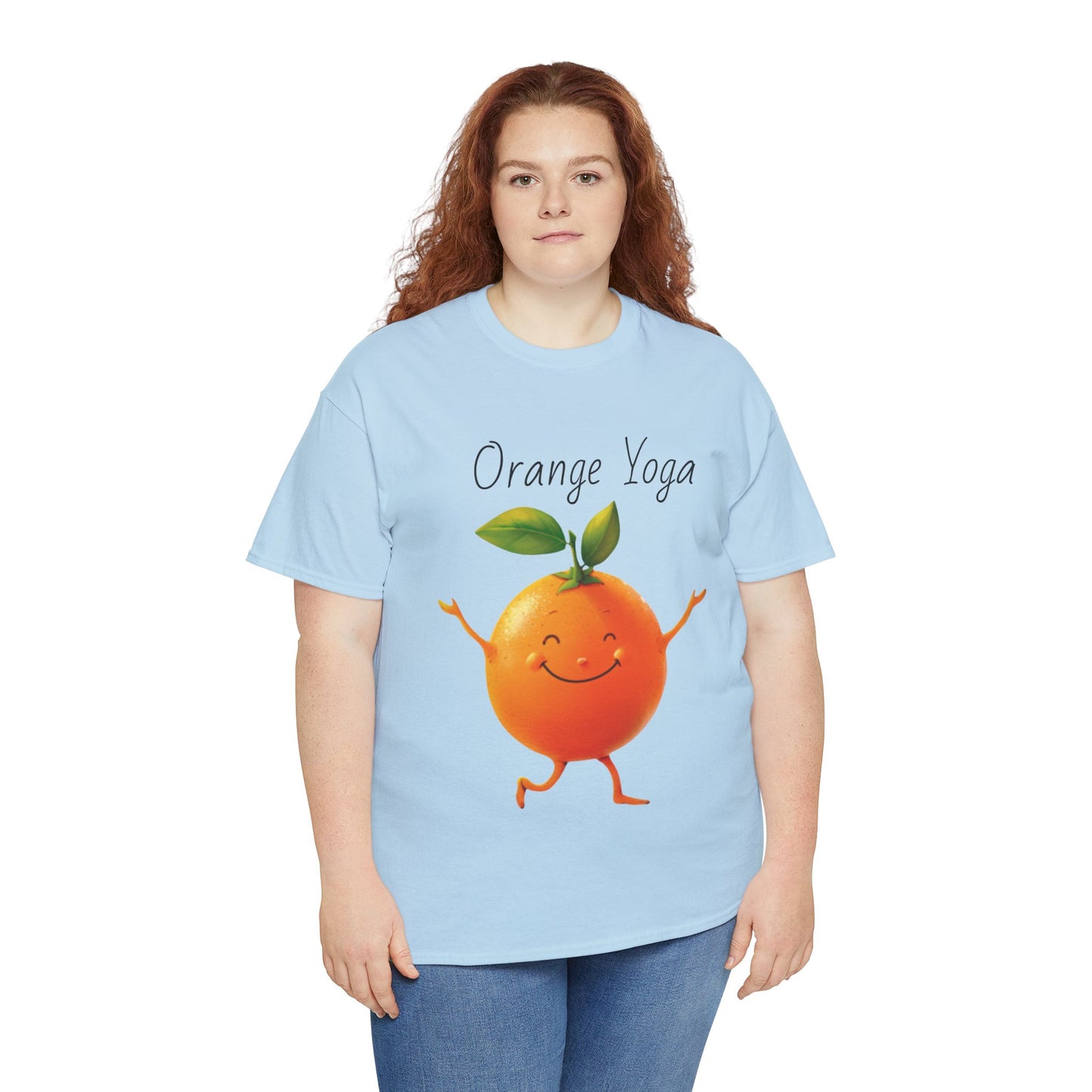 Orange Yoga Unisex Heavy Cotton Tee