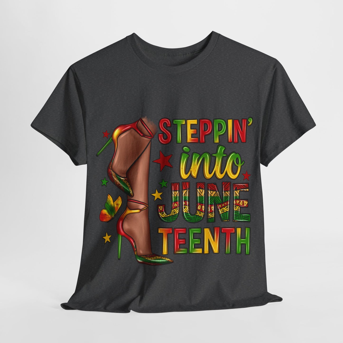 Stepping Into Juneteenth Unisex Heavy Cotton Tee