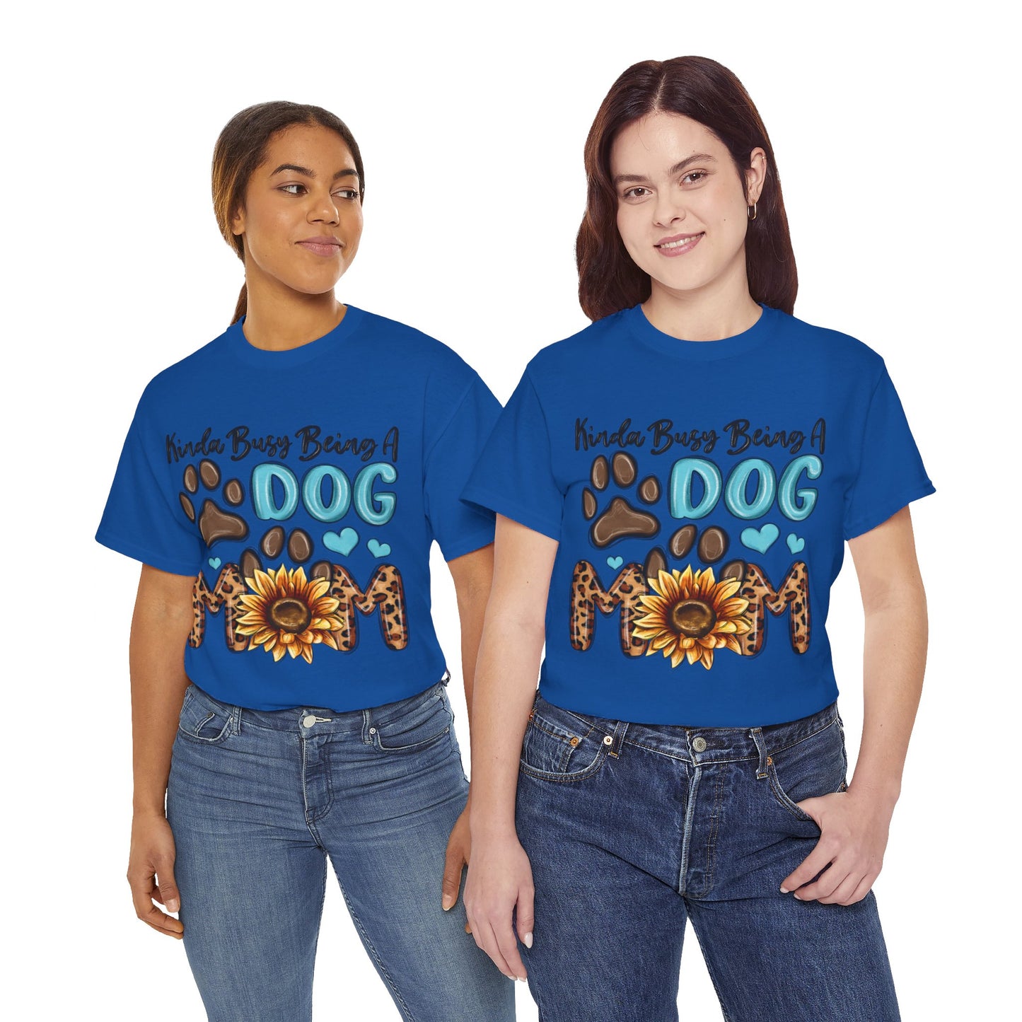 Busy Being A Dog Mom Unisex Heavy Cotton Tee