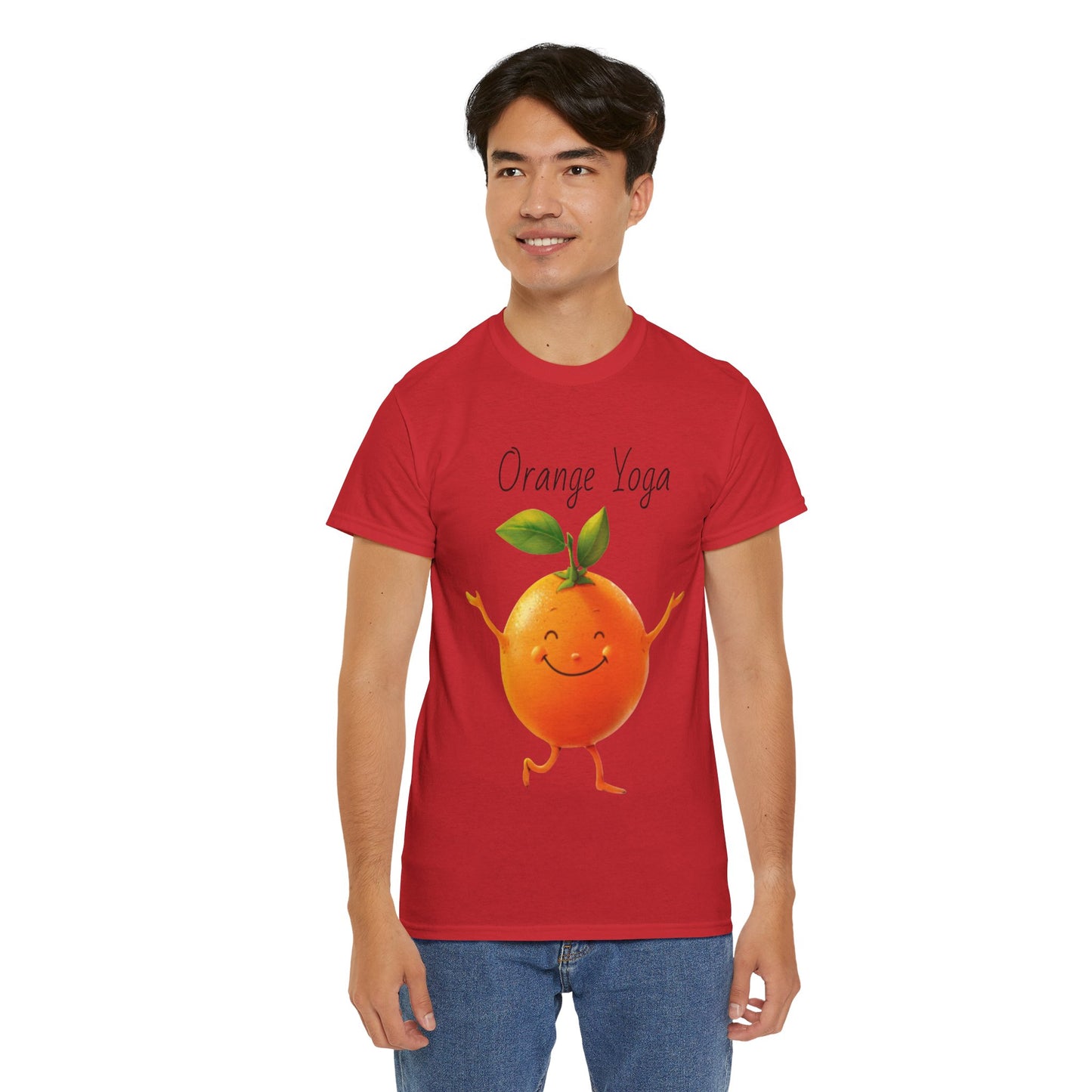 Orange Yoga Unisex Heavy Cotton Tee