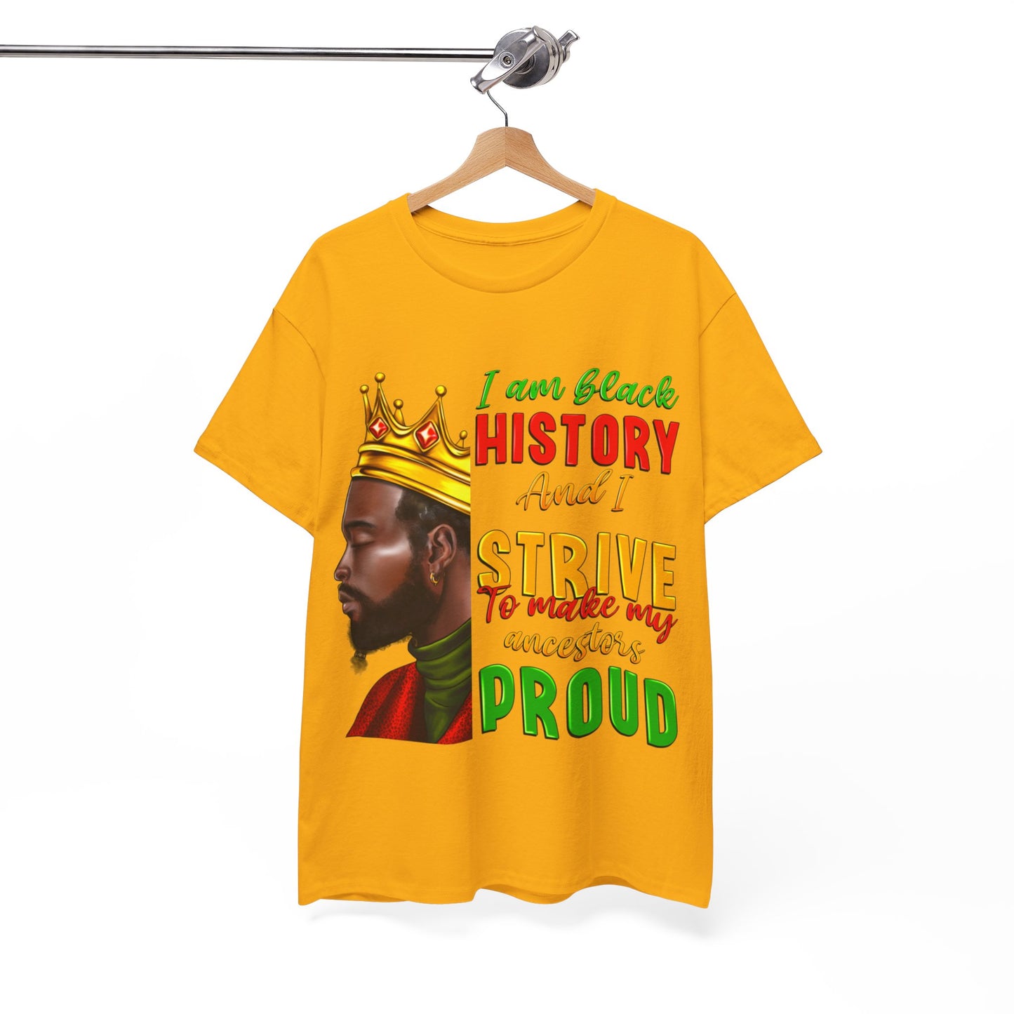 I Am Black History Male Unisex Heavy Cotton Tee