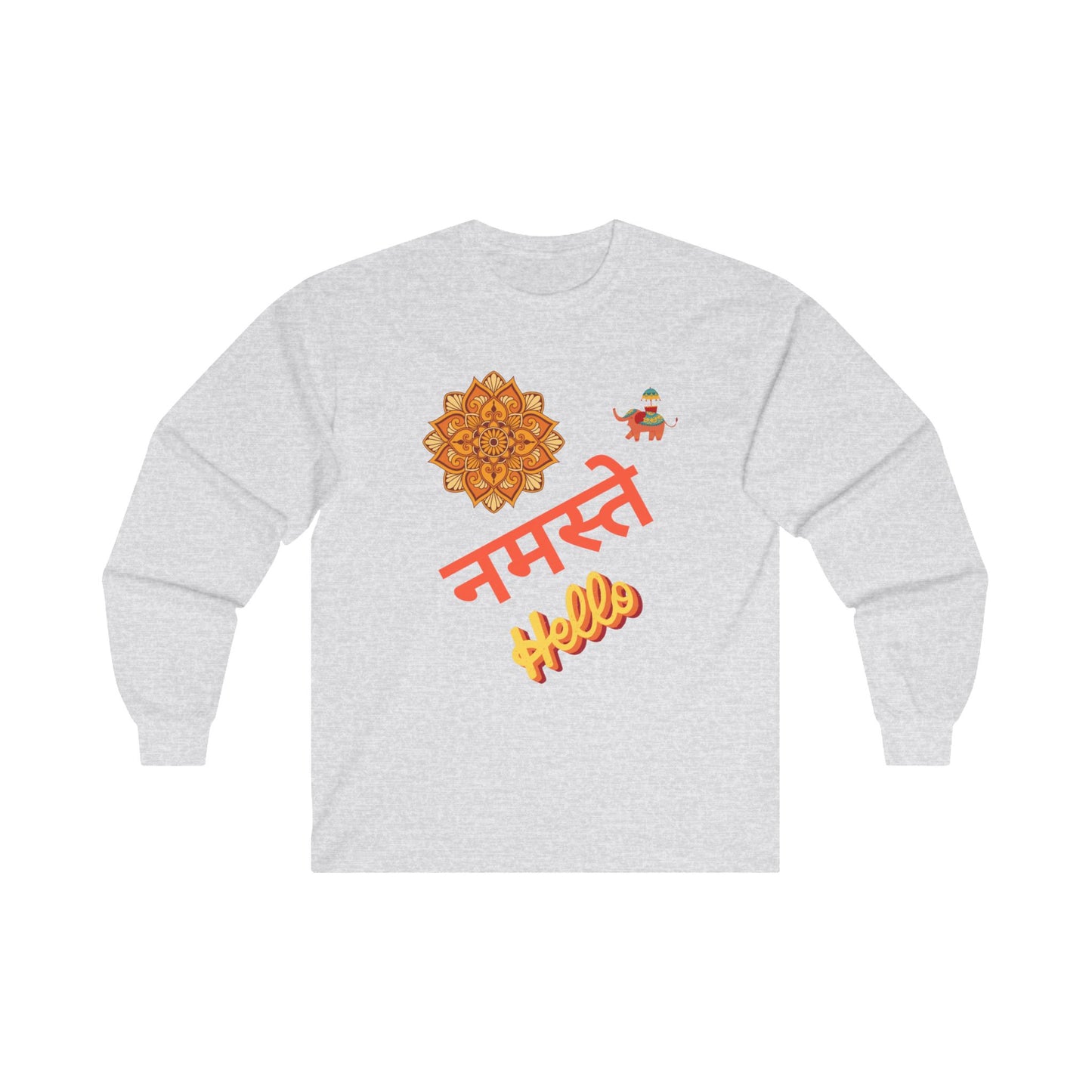 Hello in Hindu Unisex Ultra Cotton Long Sleeve Tee