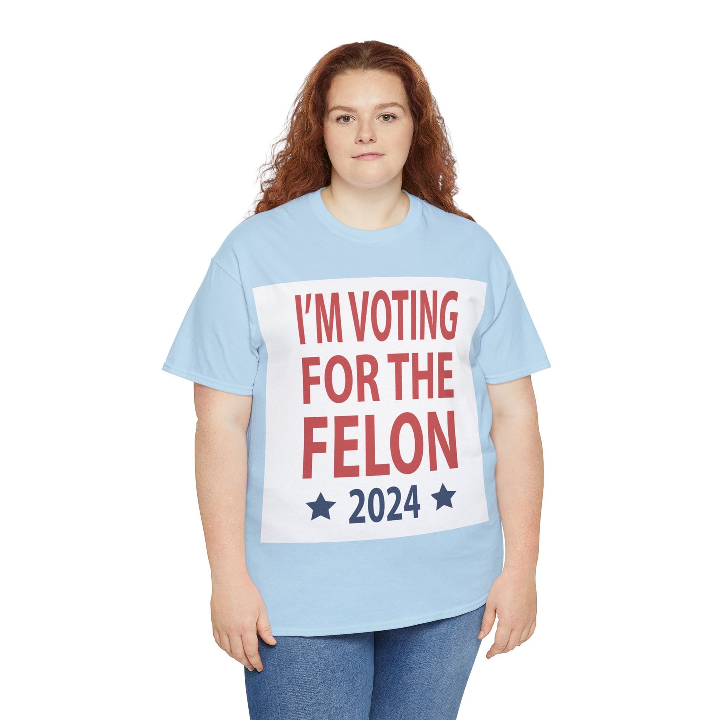 Voting For A Felon Unisex Heavy Cotton Tee