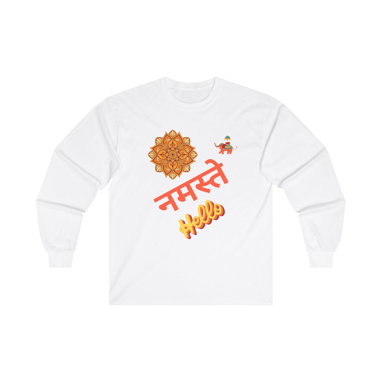 Hello in Hindu Unisex Ultra Cotton Long Sleeve Tee