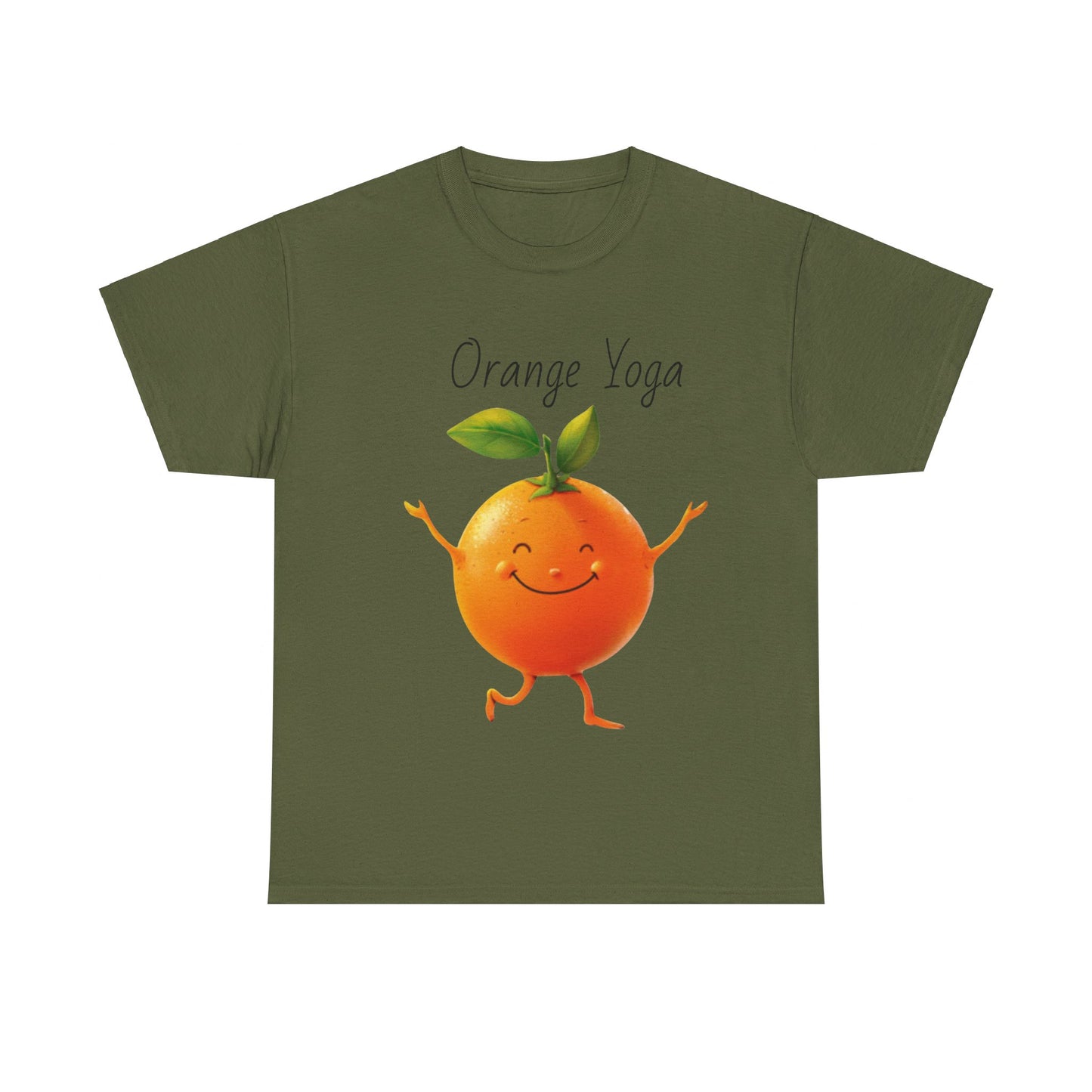 Orange Yoga Unisex Heavy Cotton Tee