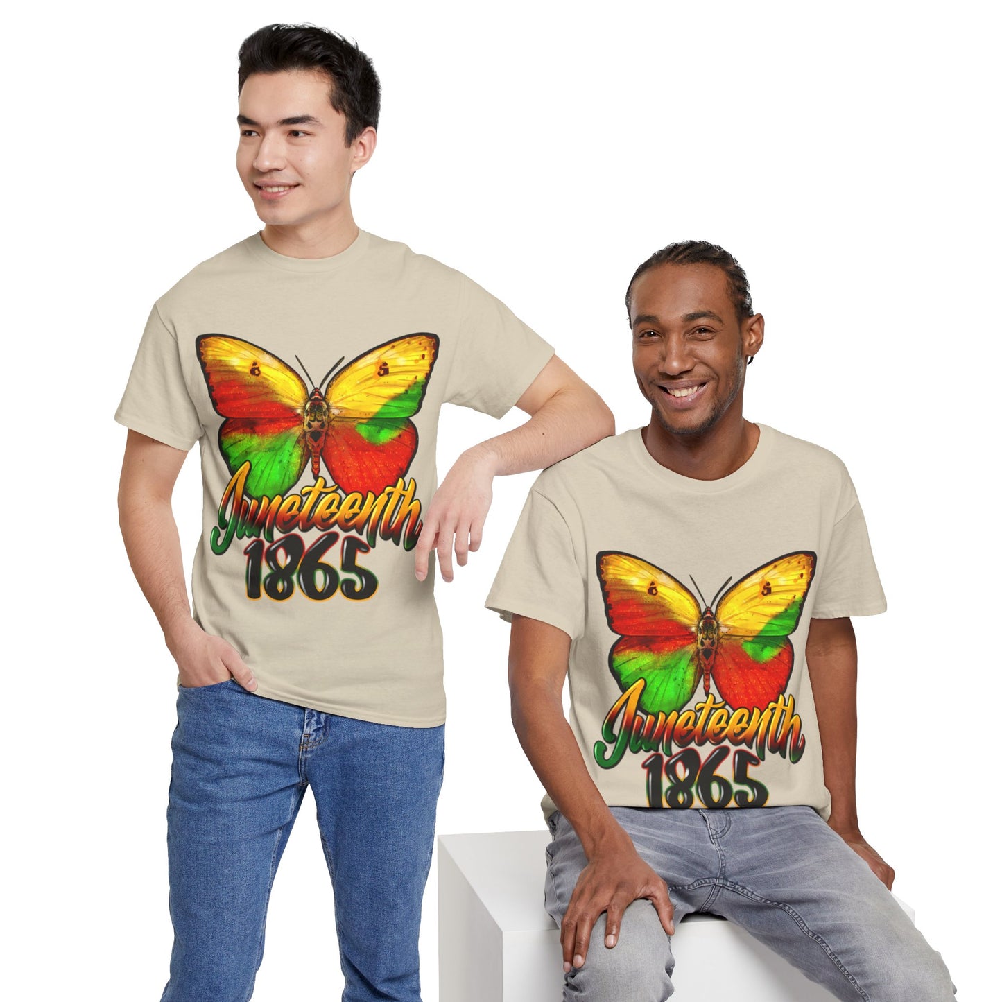 Juneteenth Butterfly Unisex Heavy Cotton Tee