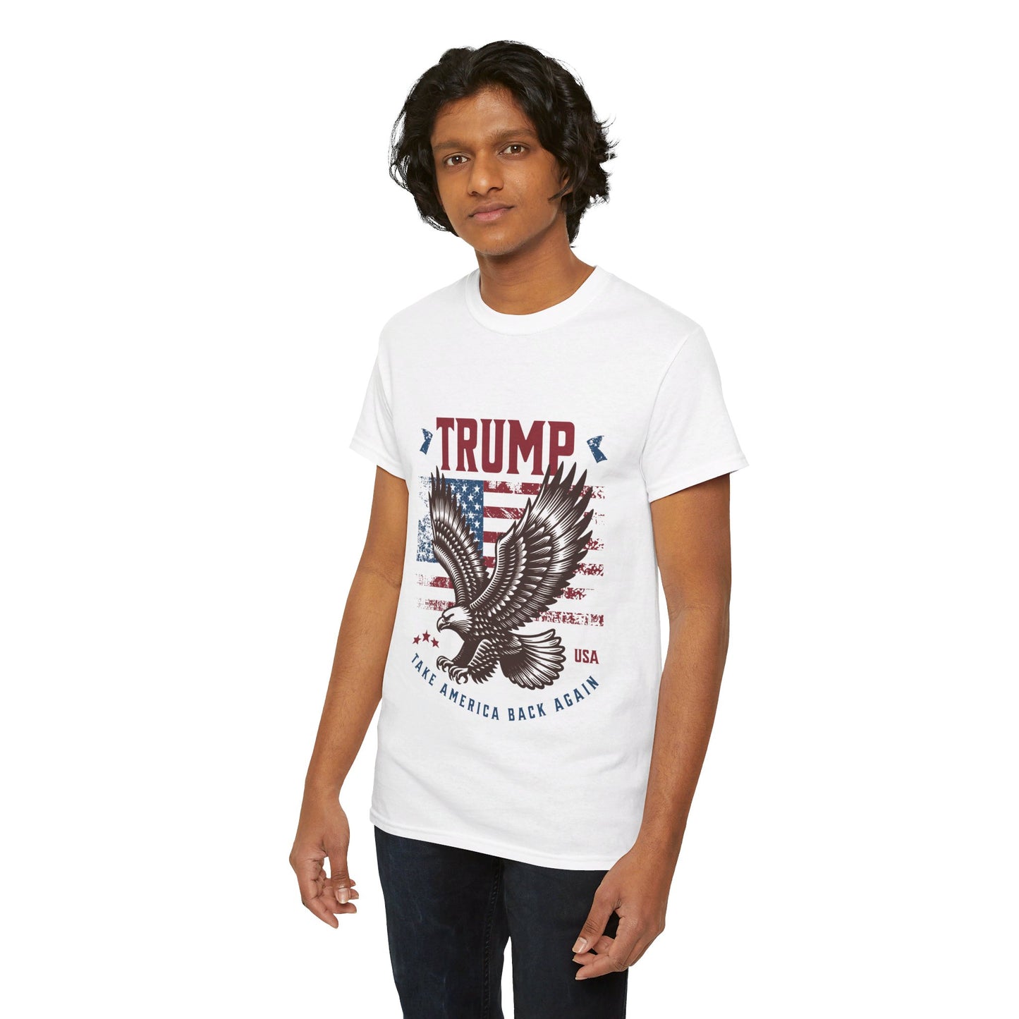 Trump MAGA Eagle Unisex Heavy Cotton Tee