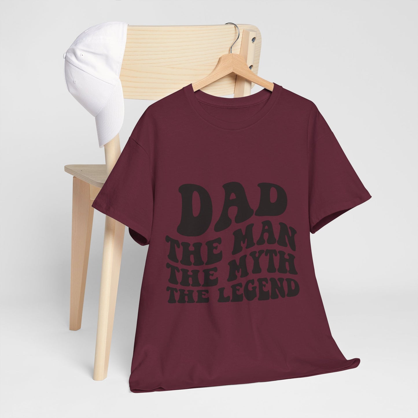 Dad Man Myth Legend Unisex Heavy Cotton Tee