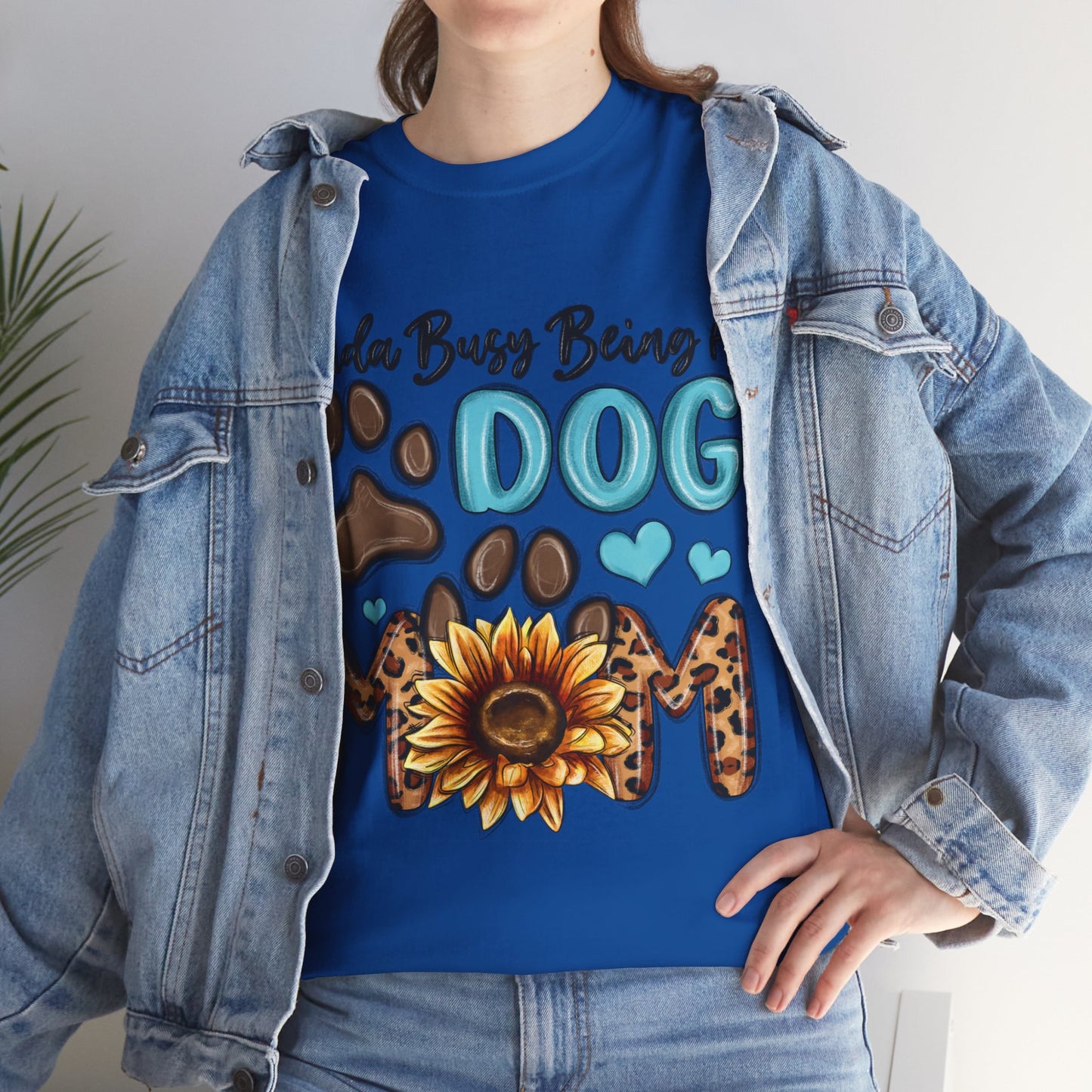 Busy Being A Dog Mom Unisex Heavy Cotton Tee