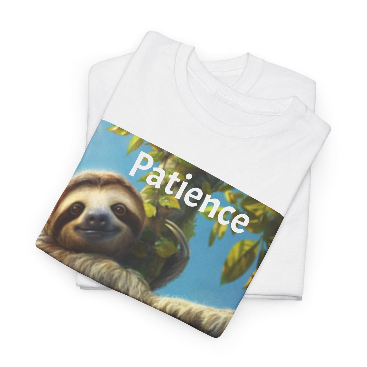 Sloth Patience Unisex Heavy Cotton Tee