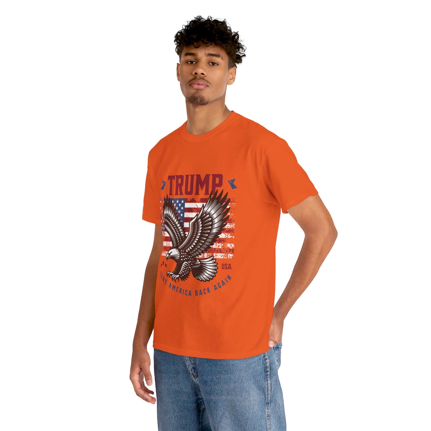 Trump MAGA Eagle Unisex Heavy Cotton Tee