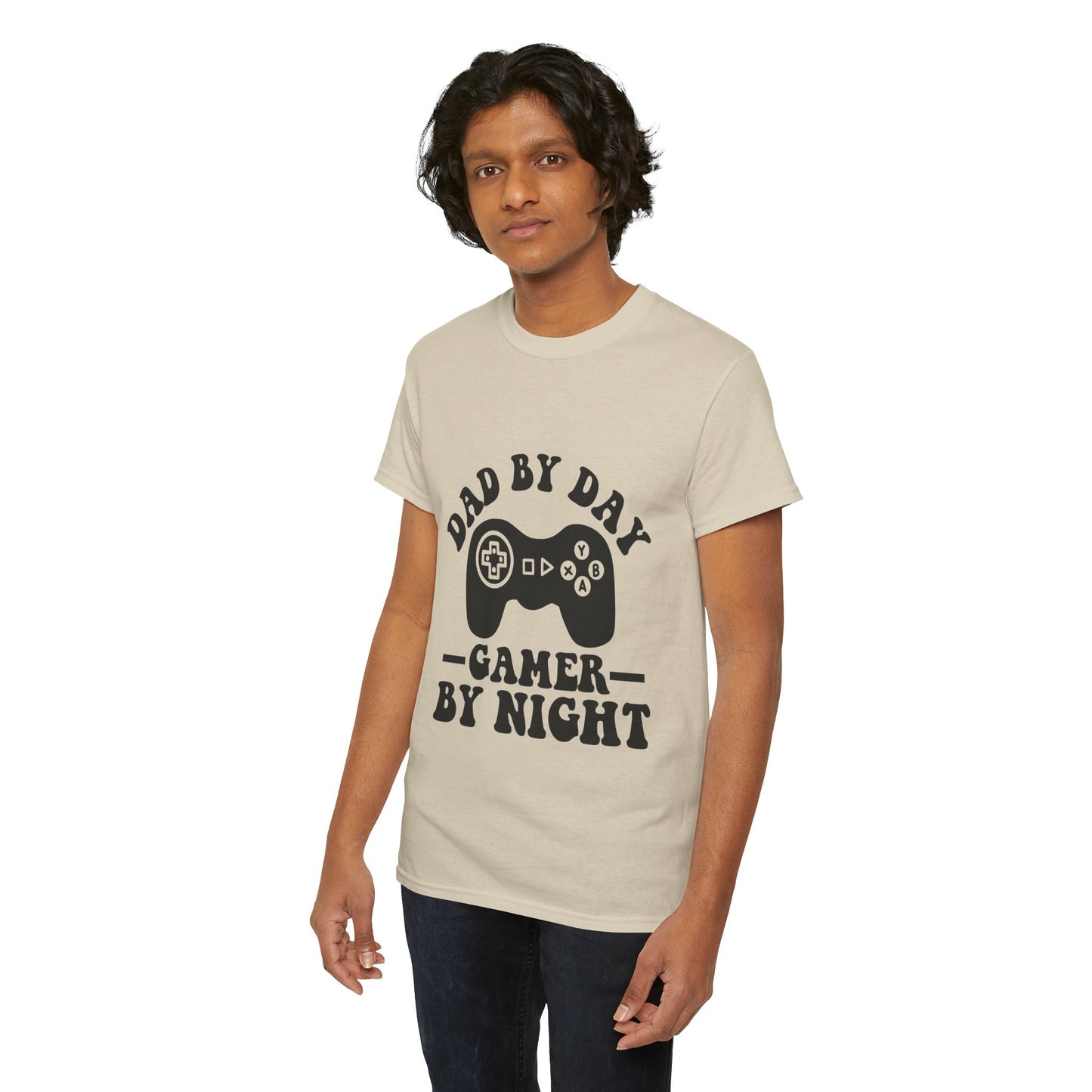 Gamer By Night Unisex Heavy Cotton Tee