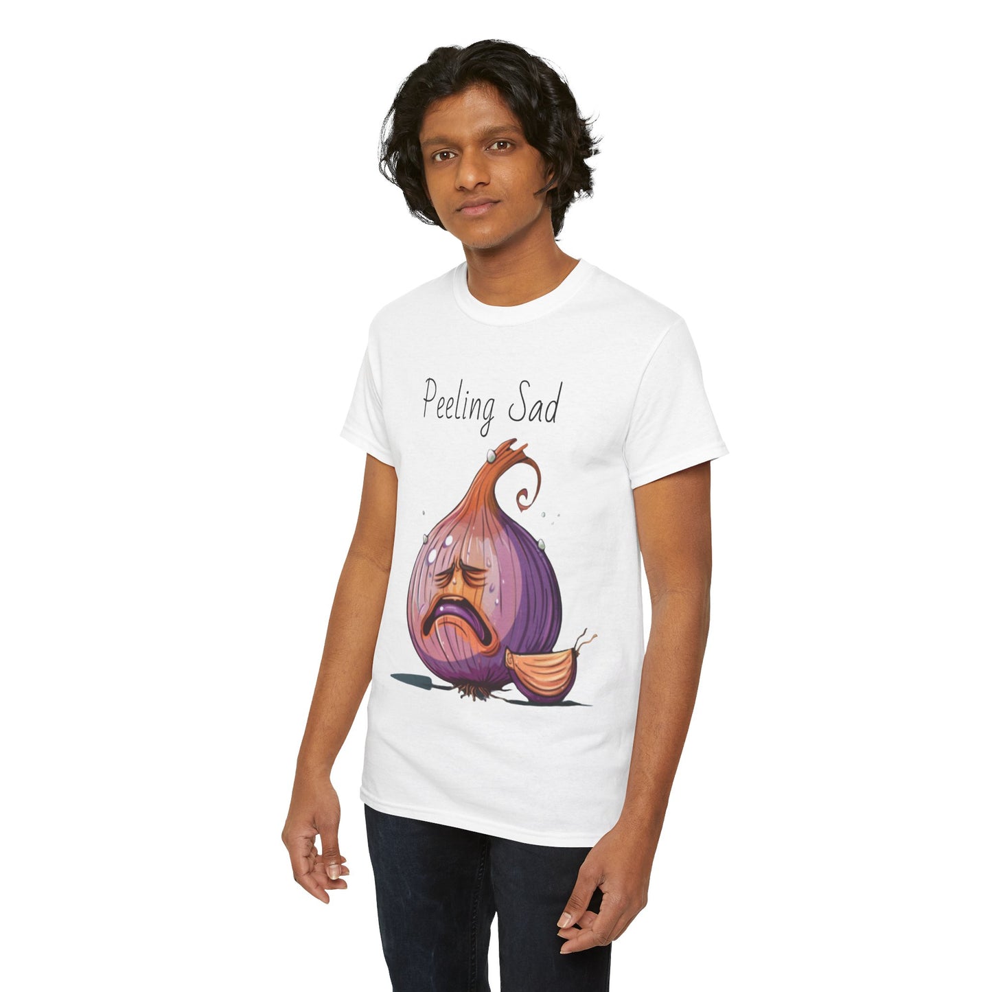 Peeling Sad Unisex Heavy Cotton Tee