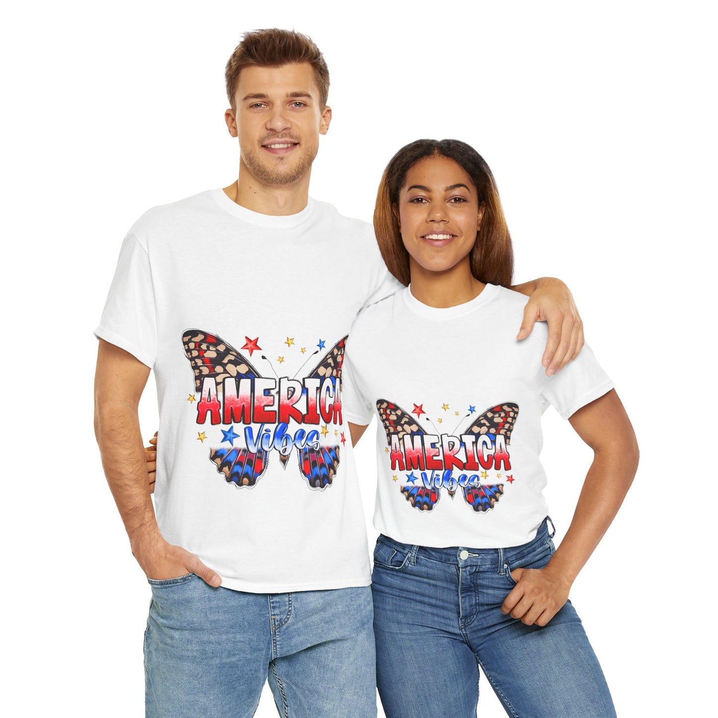 America Vibes Unisex Heavy Cotton Tee