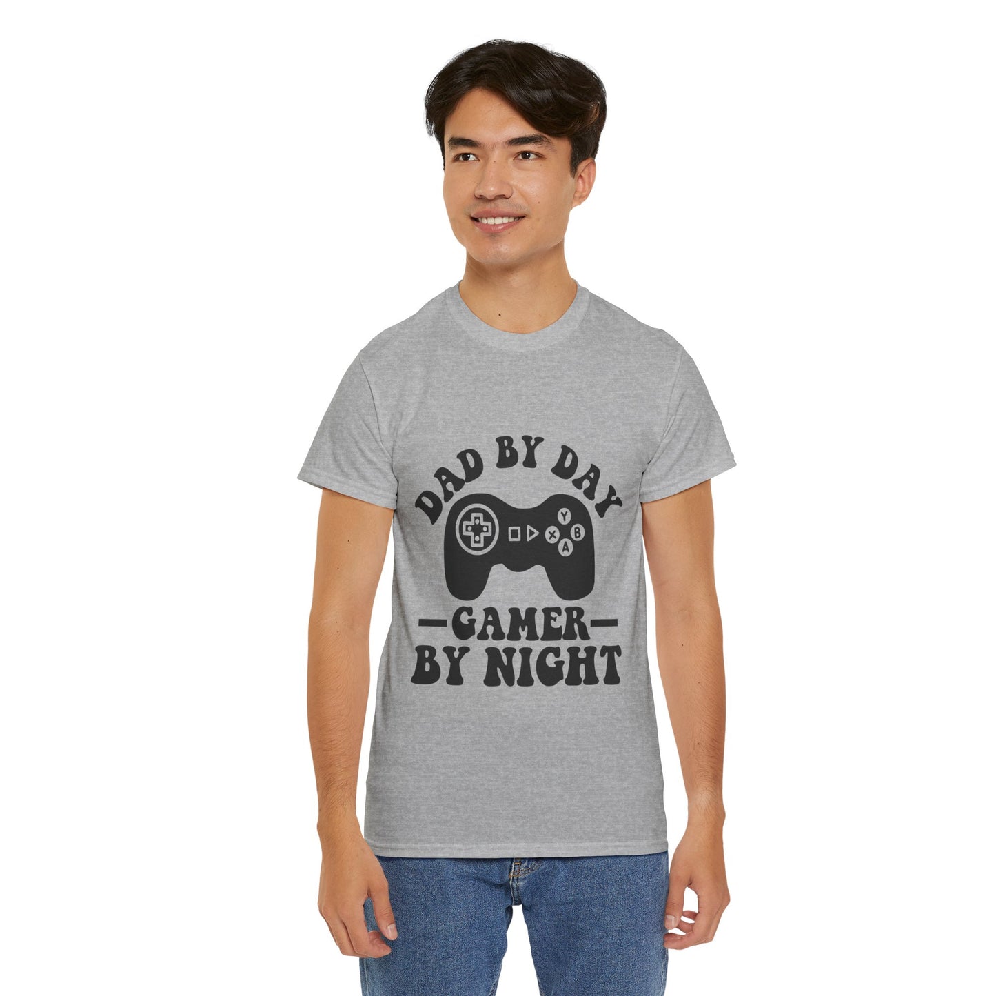 Gamer By Night Unisex Heavy Cotton Tee