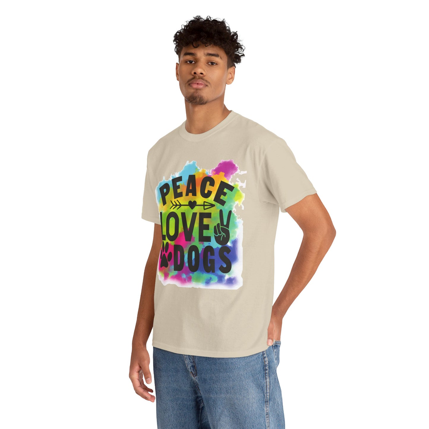 Peace Love Dogs Unisex Heavy Cotton Tee