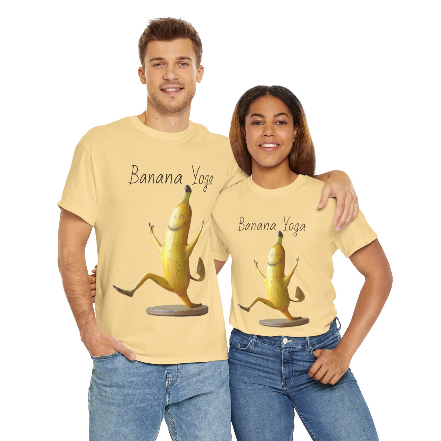 Banana Yoga2 Unisex Heavy Cotton Tee