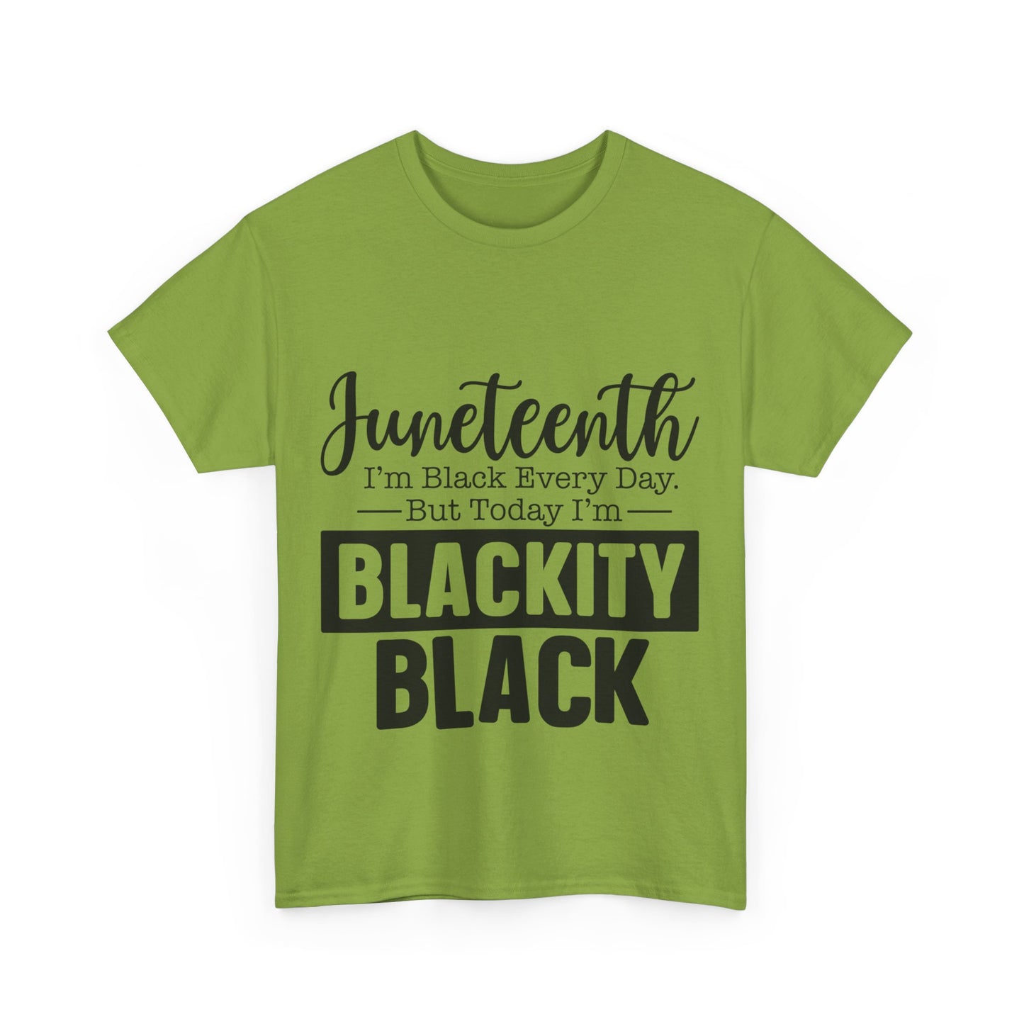 Juneteenth Black Everyday Unisex Heavy Cotton Tee