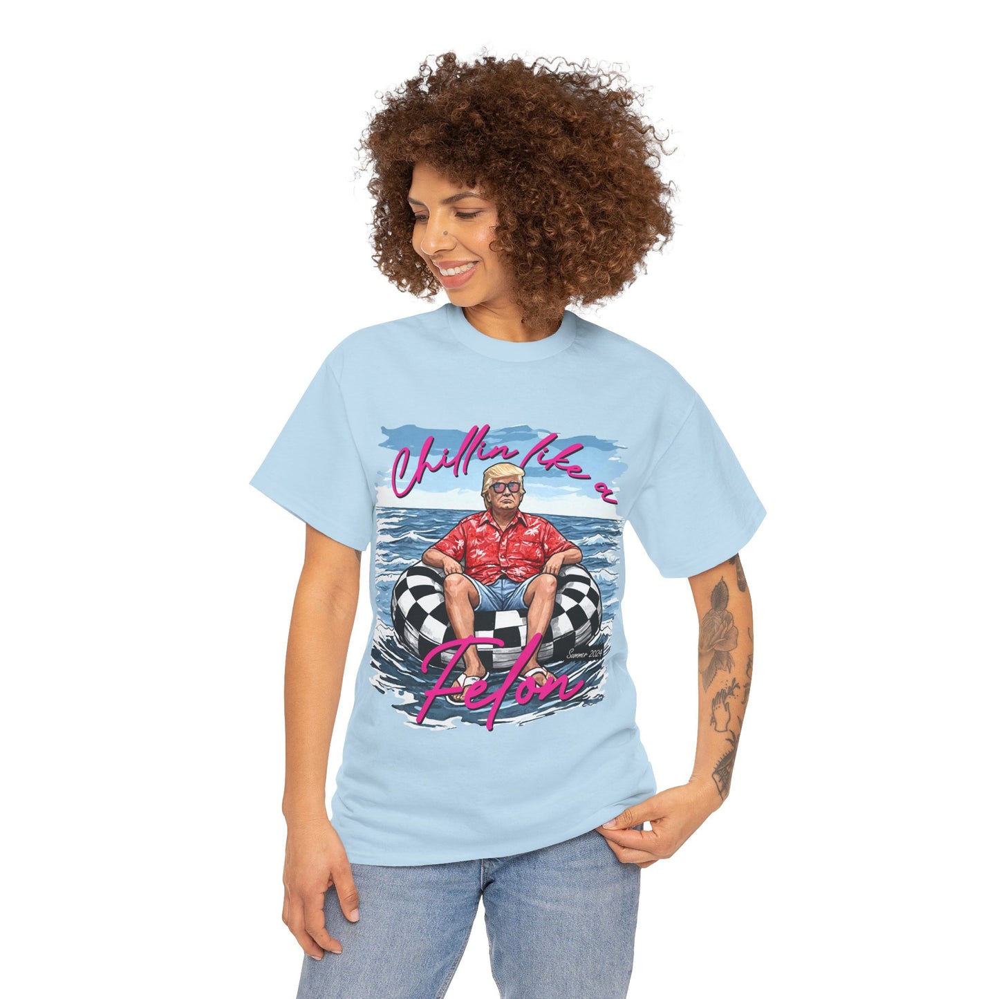 Trump Chillin' Unisex Heavy Cotton Tee