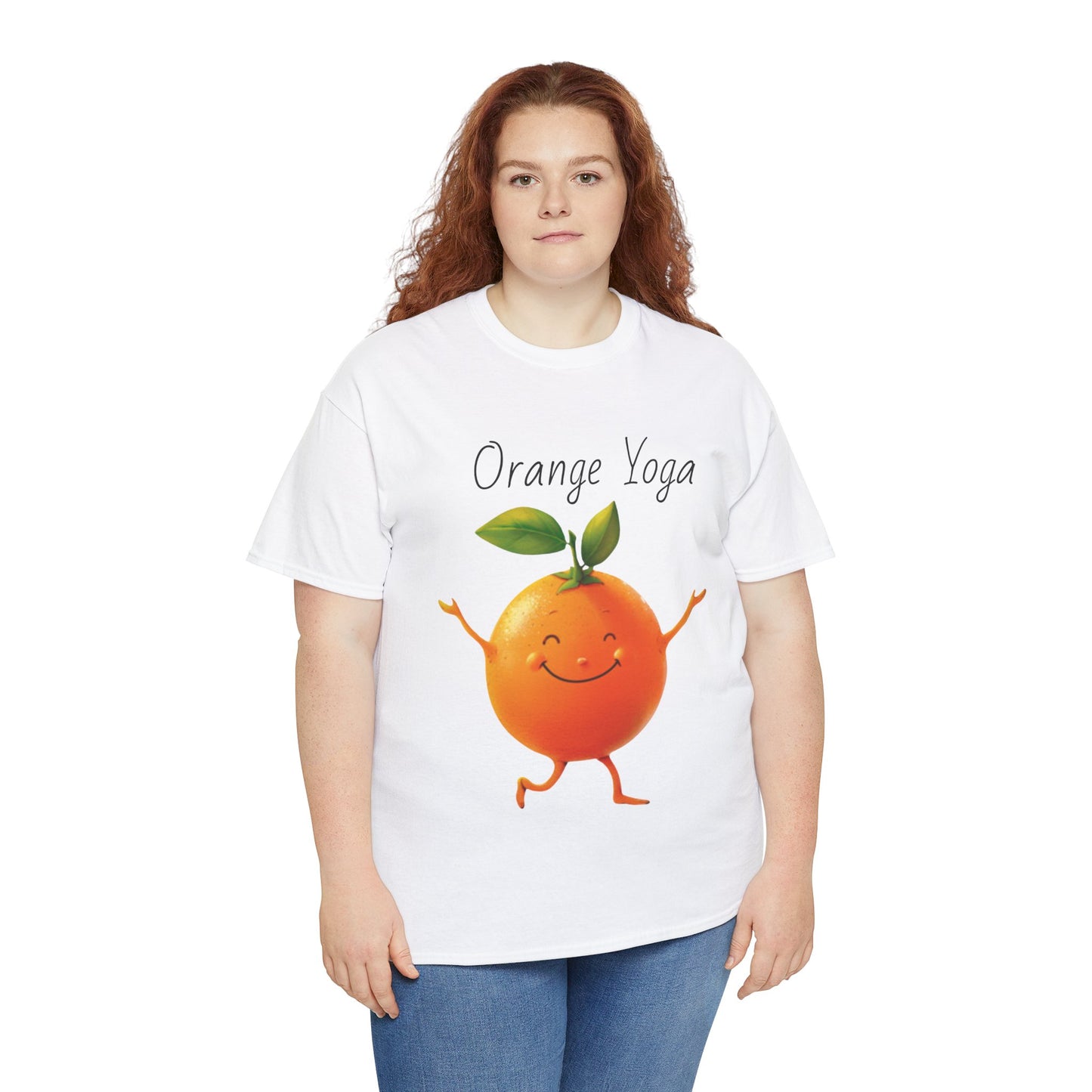 Orange Yoga Unisex Heavy Cotton Tee