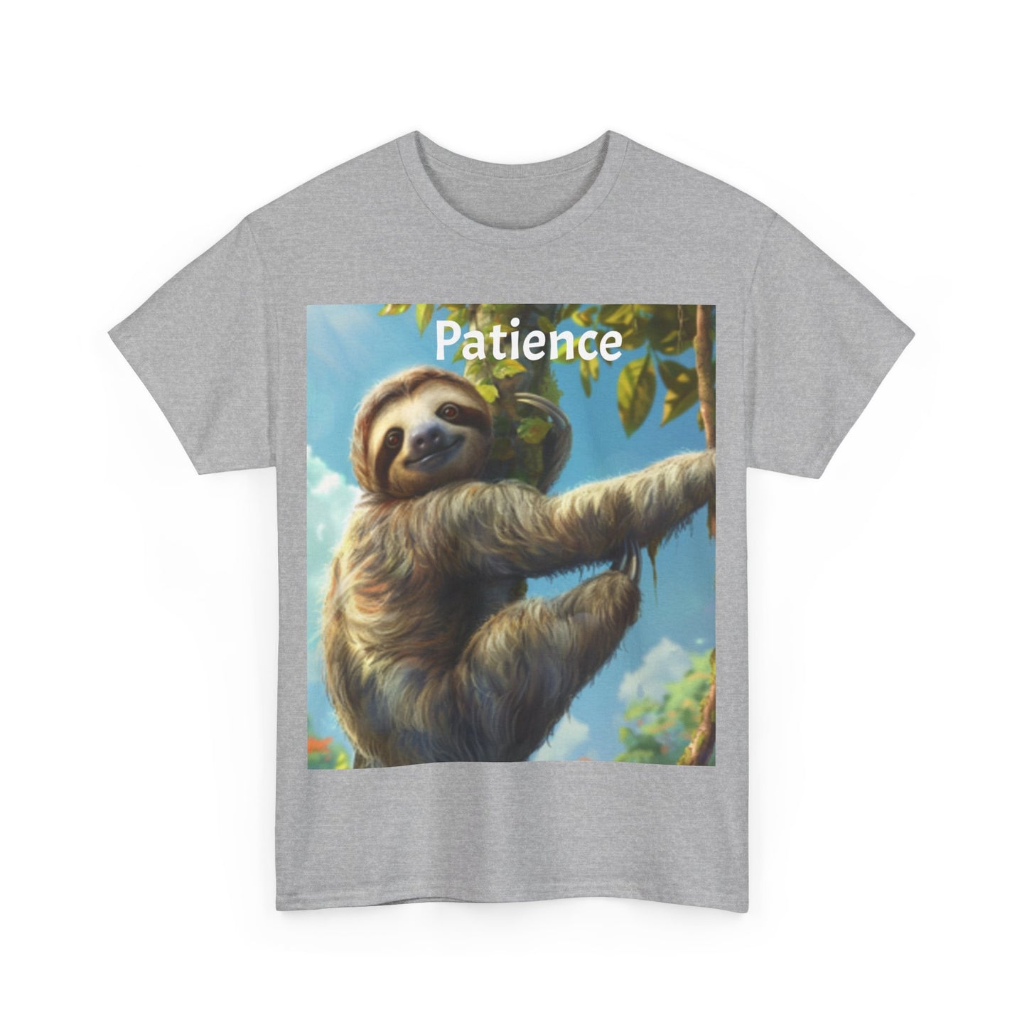 Sloth Patience Unisex Heavy Cotton Tee