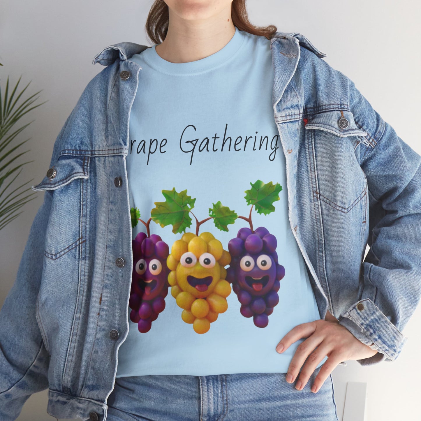 Grape Gathering Unisex Heavy Cotton Tee