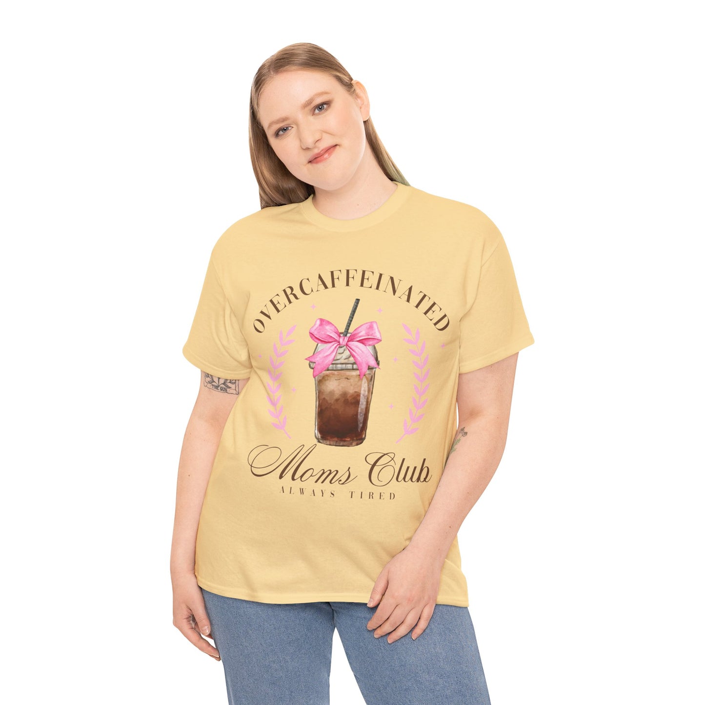 Over-caffeinated Mom Unisex Heavy Cotton Tee