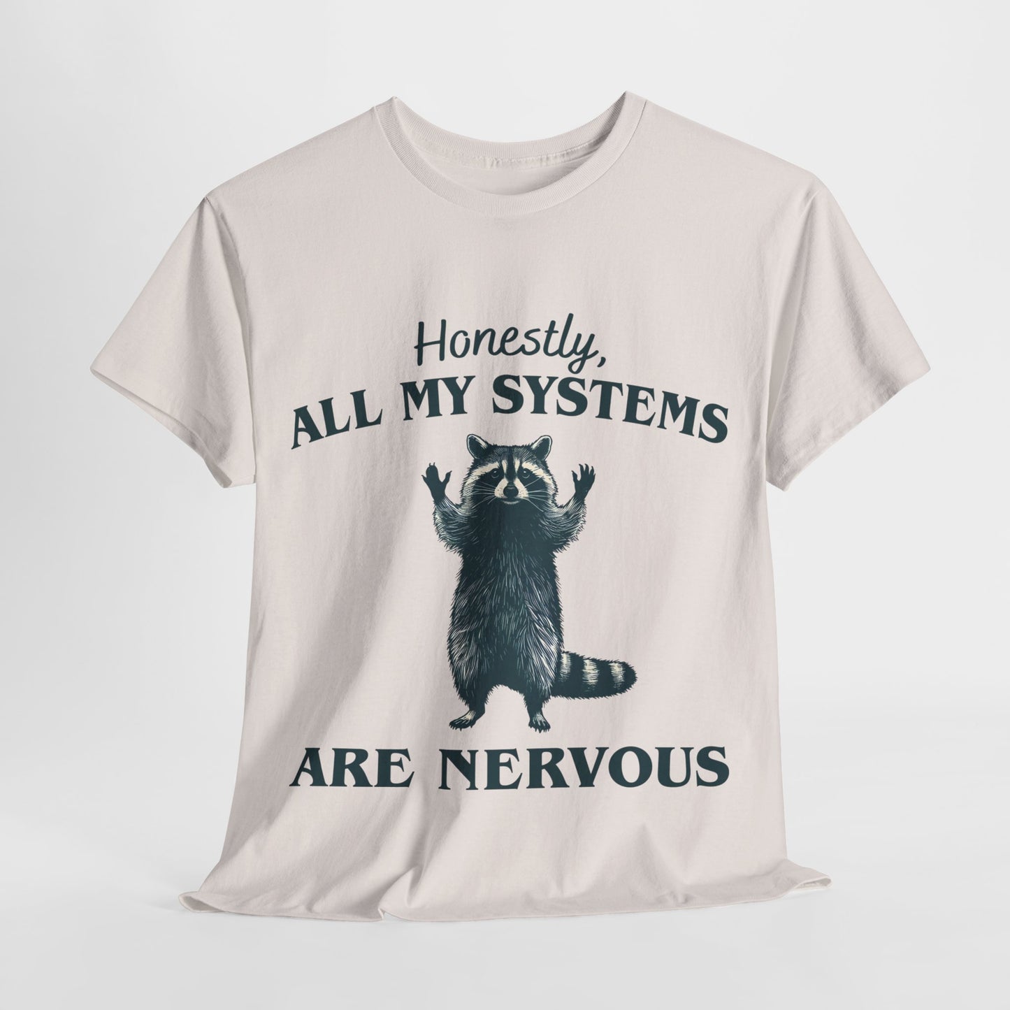 Nervous Racoon Unisex Heavy Cotton Tee