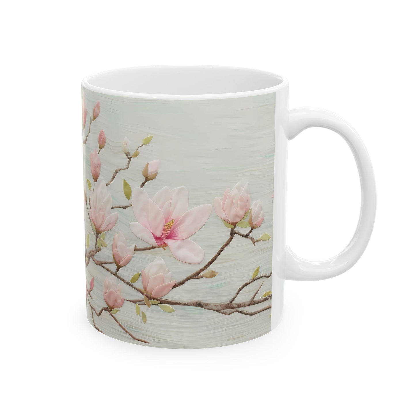 Spring Flowers Ceramic Mug, (11oz, 15oz)