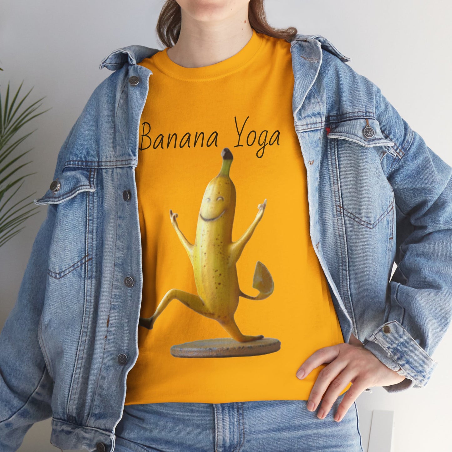 Banana Yoga2 Unisex Heavy Cotton Tee