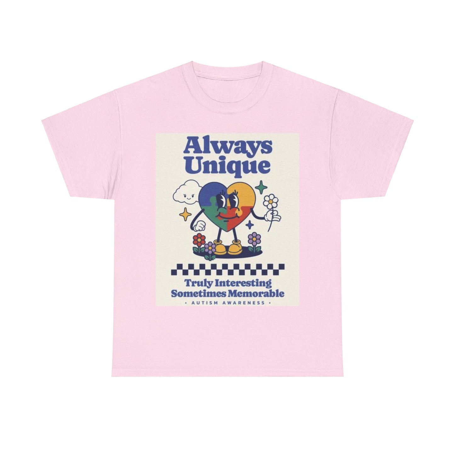 Always Unique Autism Awareness Unisex Heavy Cotton Tee