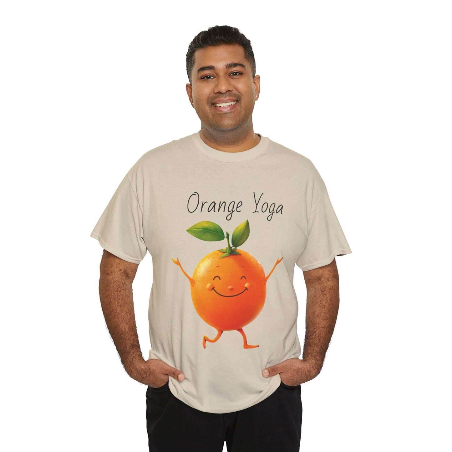 Orange Yoga Unisex Heavy Cotton Tee