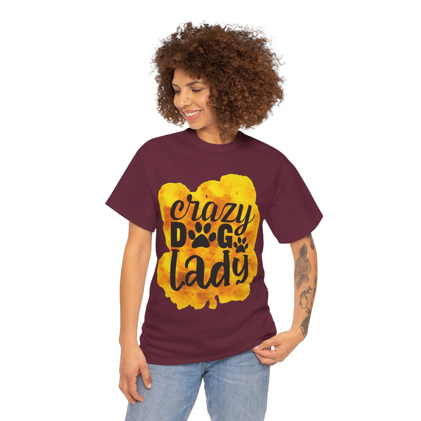 Crazy Dog Lady Unisex Heavy Cotton Tee