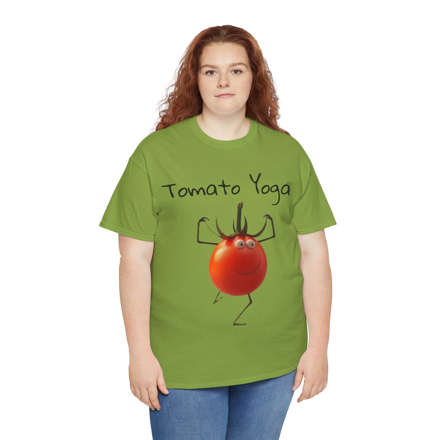 Tomato Yoga Unisex Heavy Cotton Tee