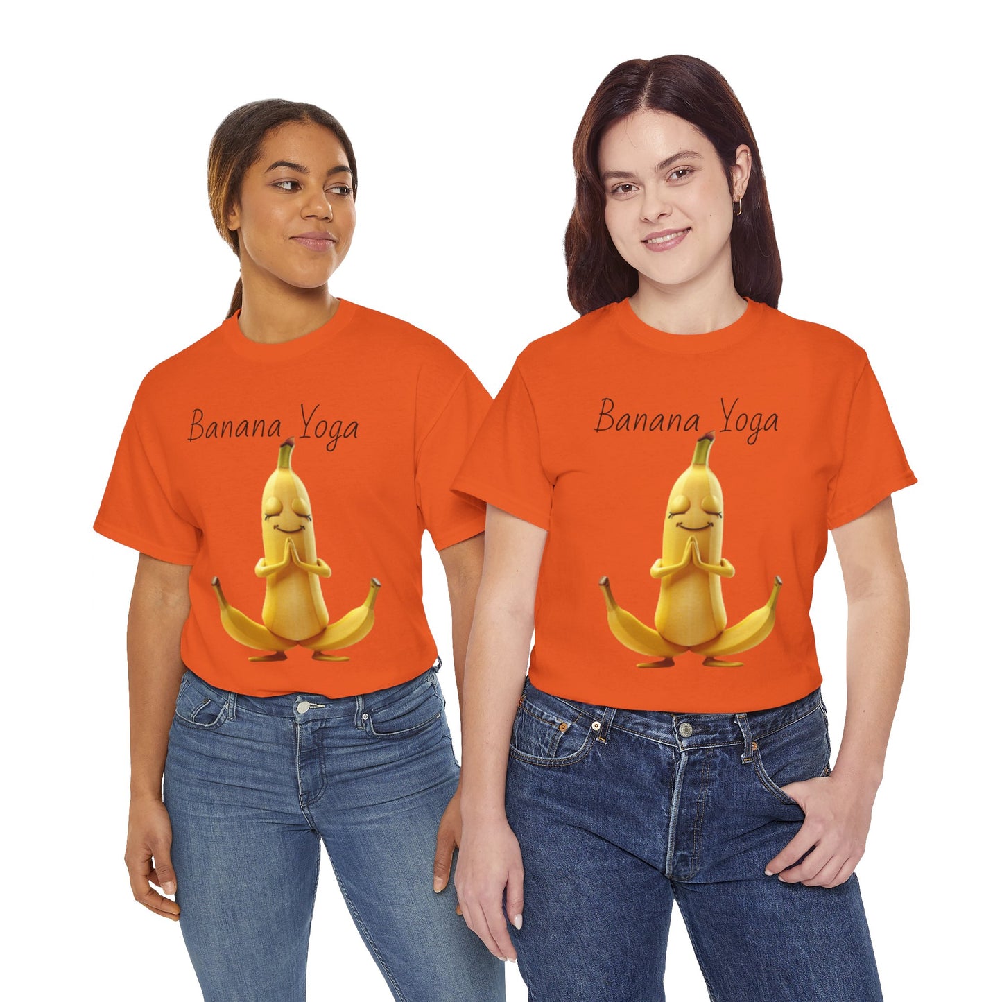 Banana Yoga Unisex Heavy Cotton Tee