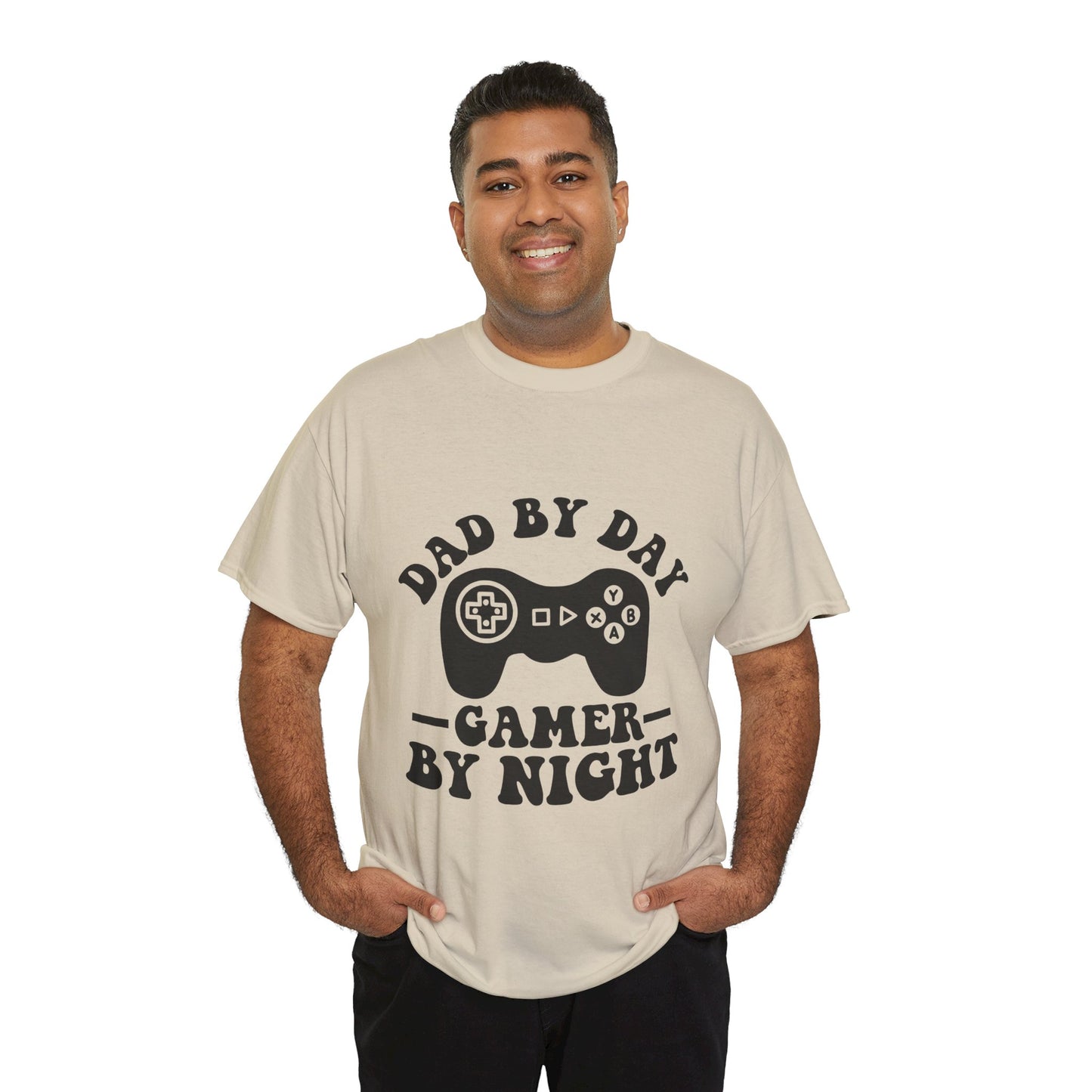 Gamer By Night Unisex Heavy Cotton Tee