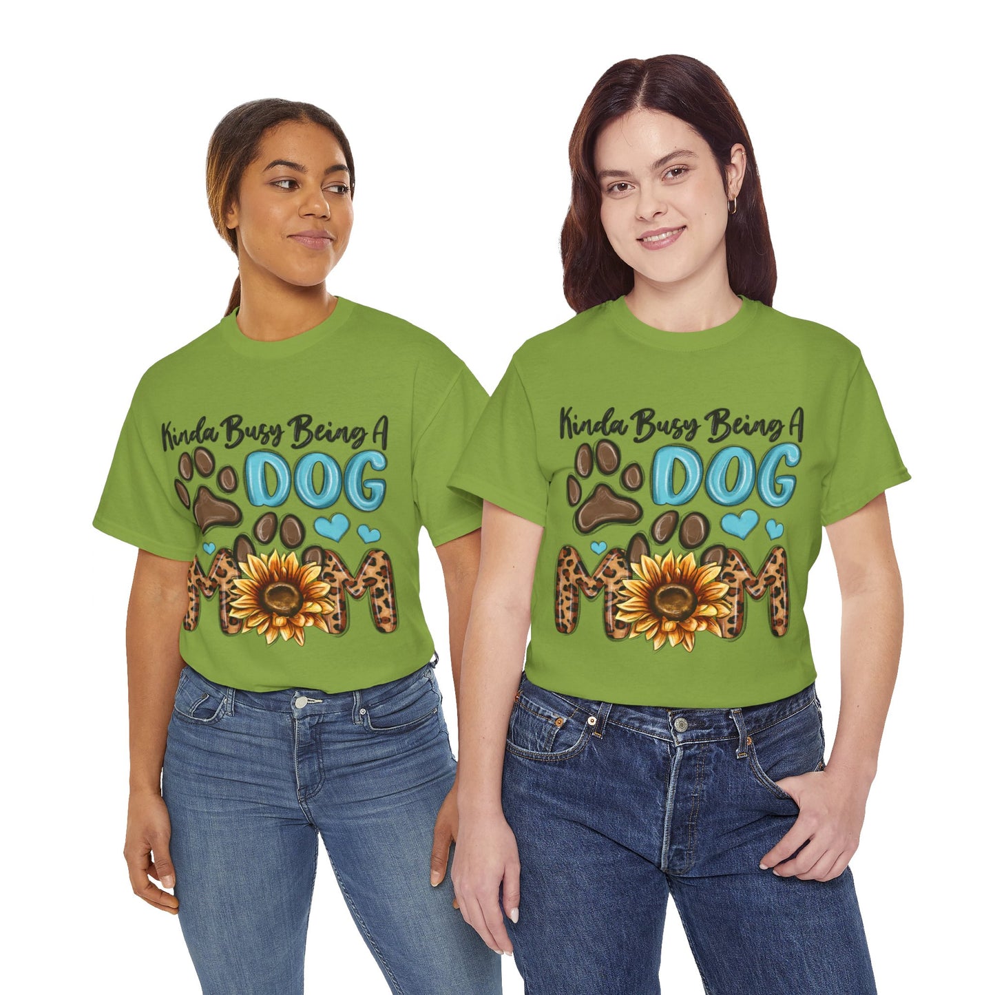 Busy Being A Dog Mom Unisex Heavy Cotton Tee