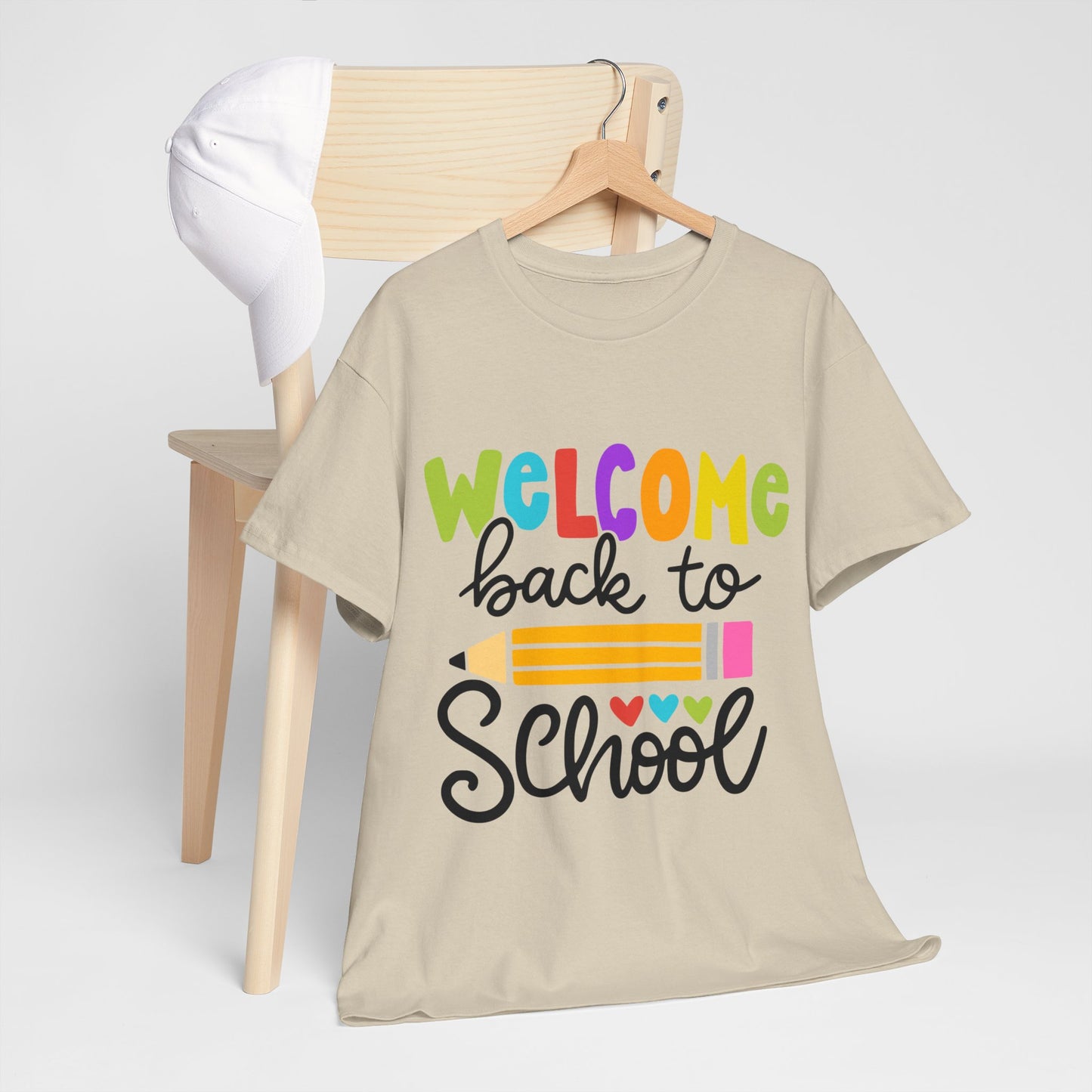 Welcome Back To School Unisex Heavy Cotton Tee