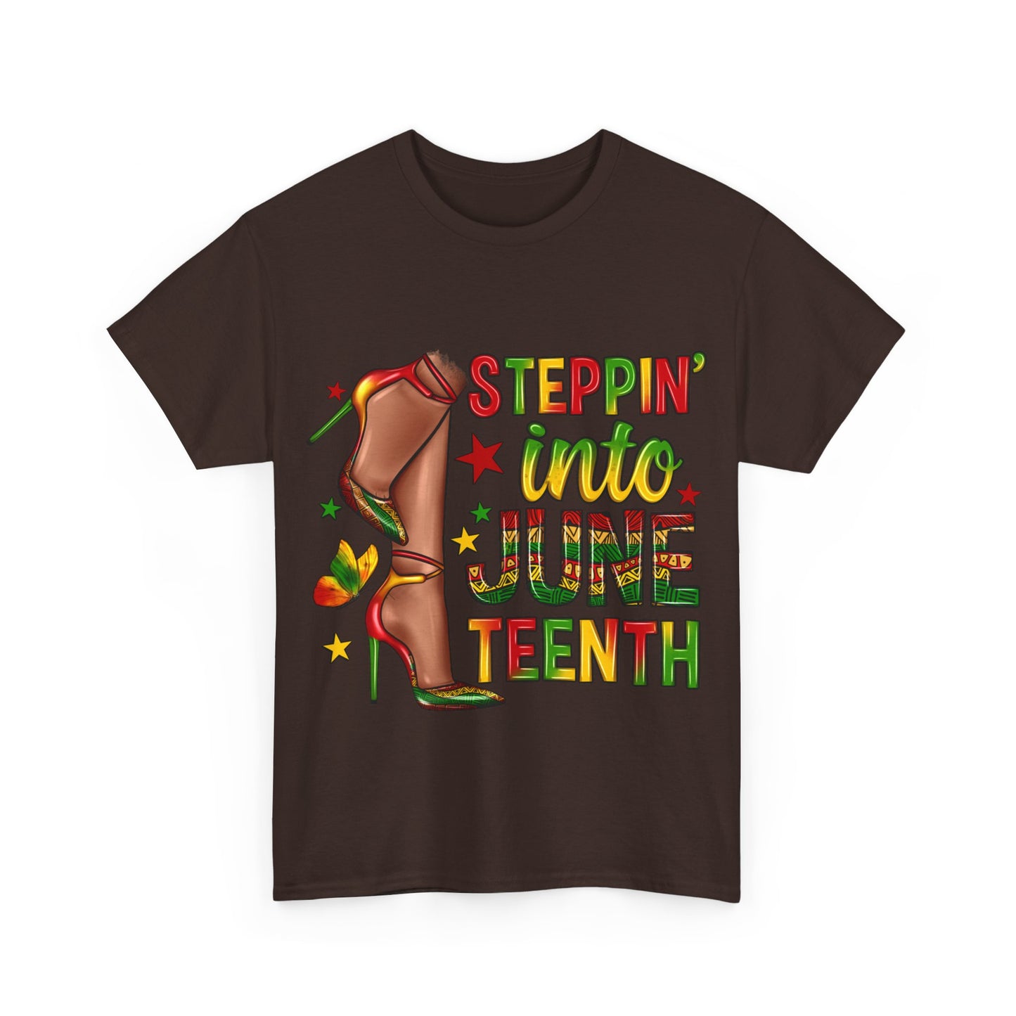 Stepping Into Juneteenth Unisex Heavy Cotton Tee