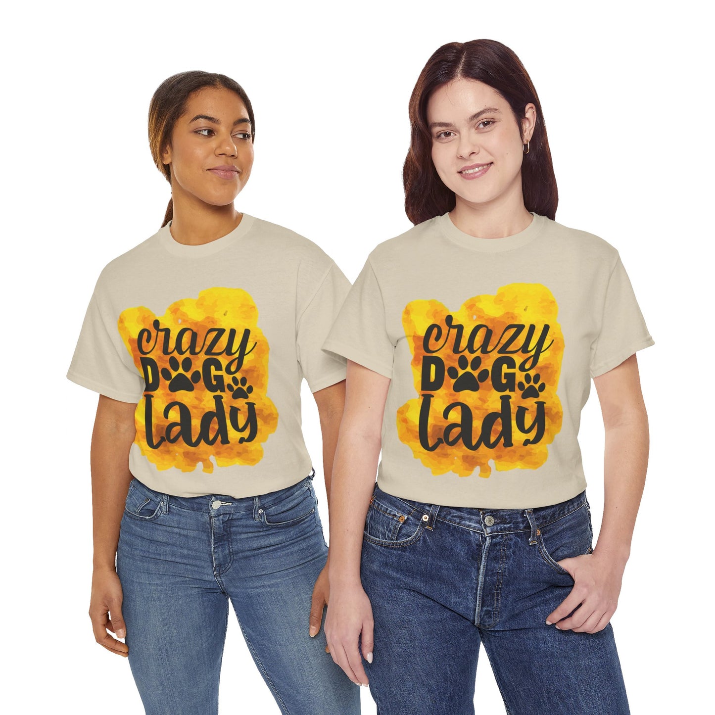 Crazy Dog Lady Unisex Heavy Cotton Tee