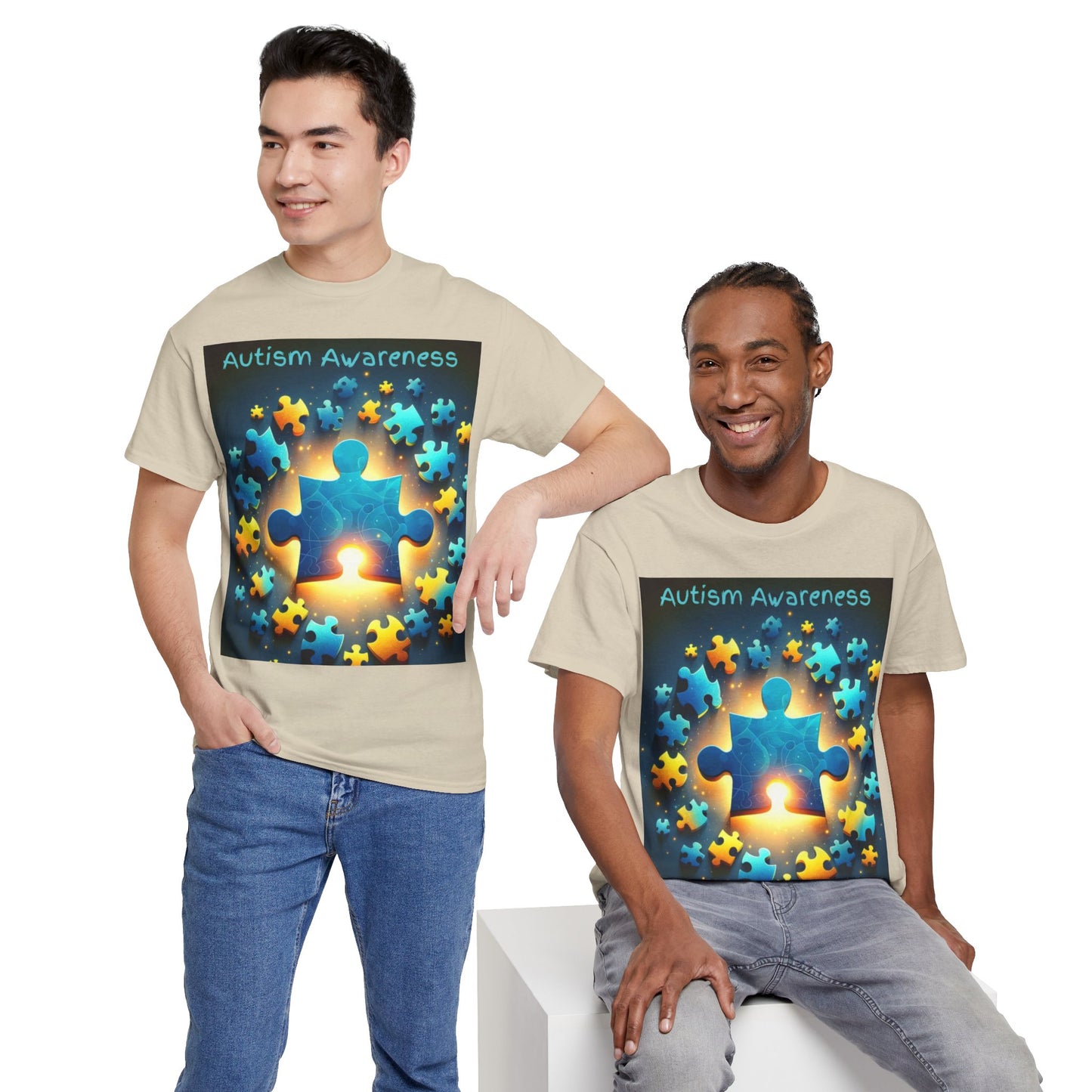 Autism Glow Unisex Heavy Cotton Tee