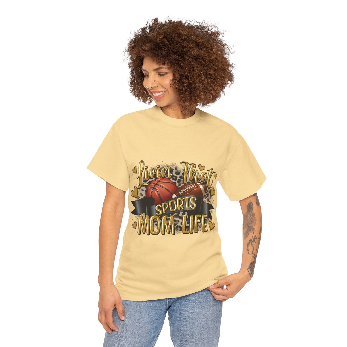 Sports Life Mom Unisex Heavy Cotton Tee