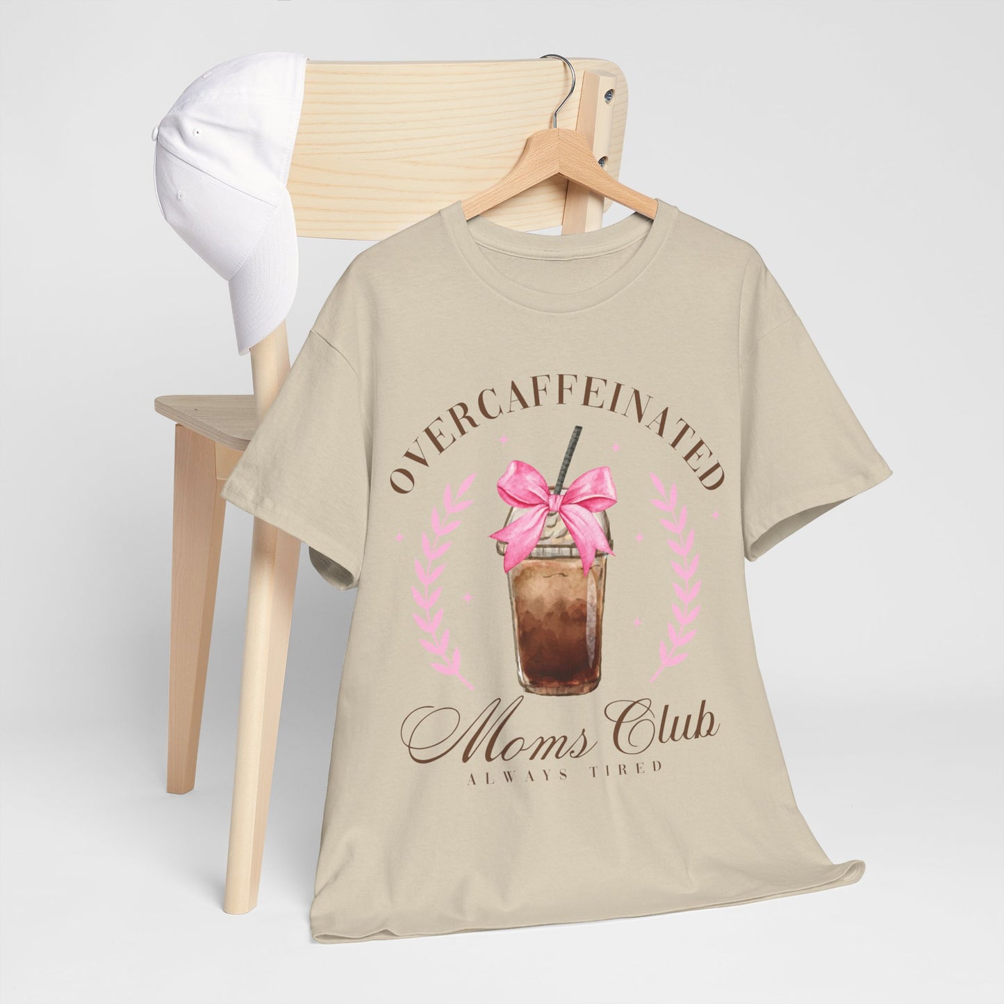 Over-caffeinated Mom Unisex Heavy Cotton Tee